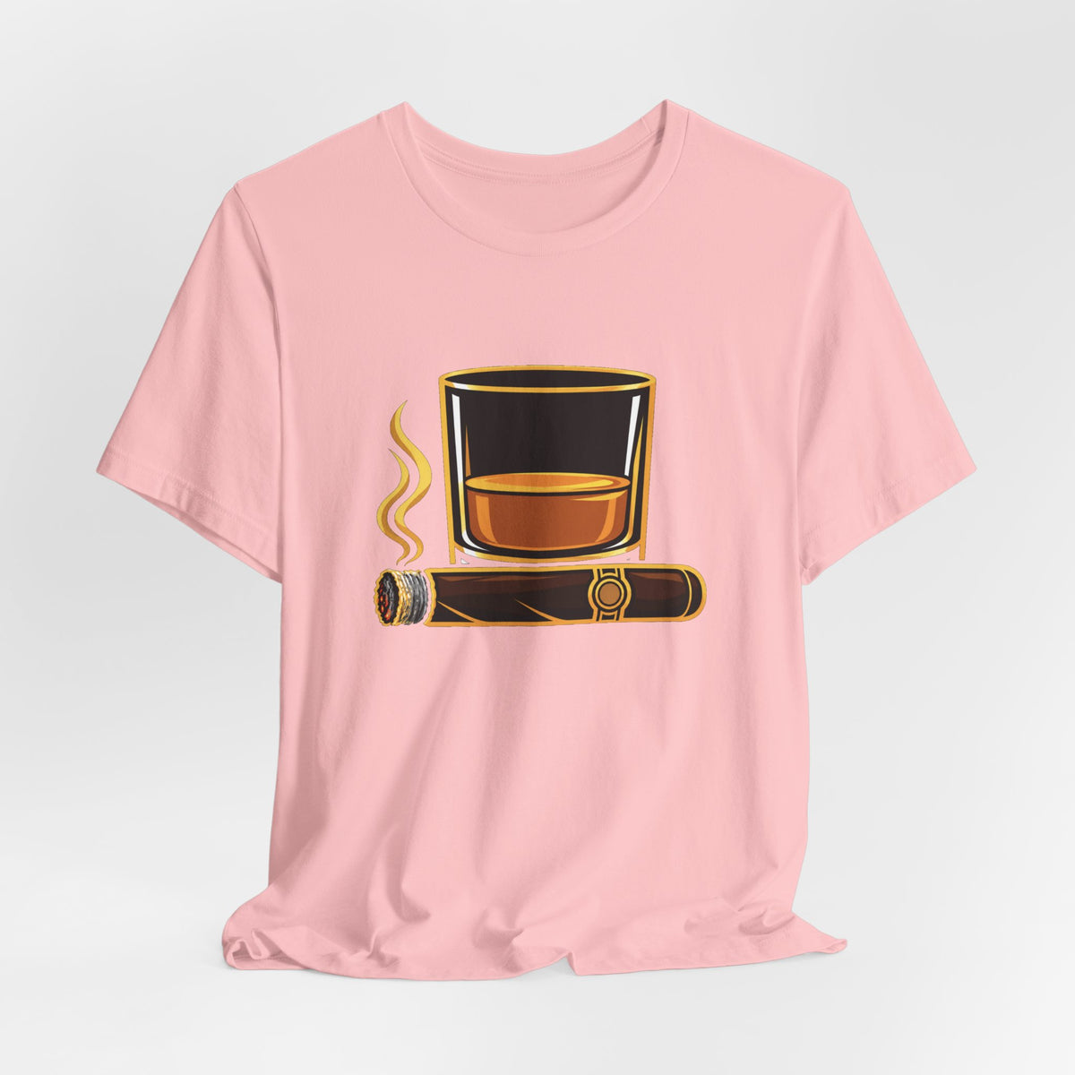 Cigar and Bourbon Unisex Jersey Short Sleeve Tee