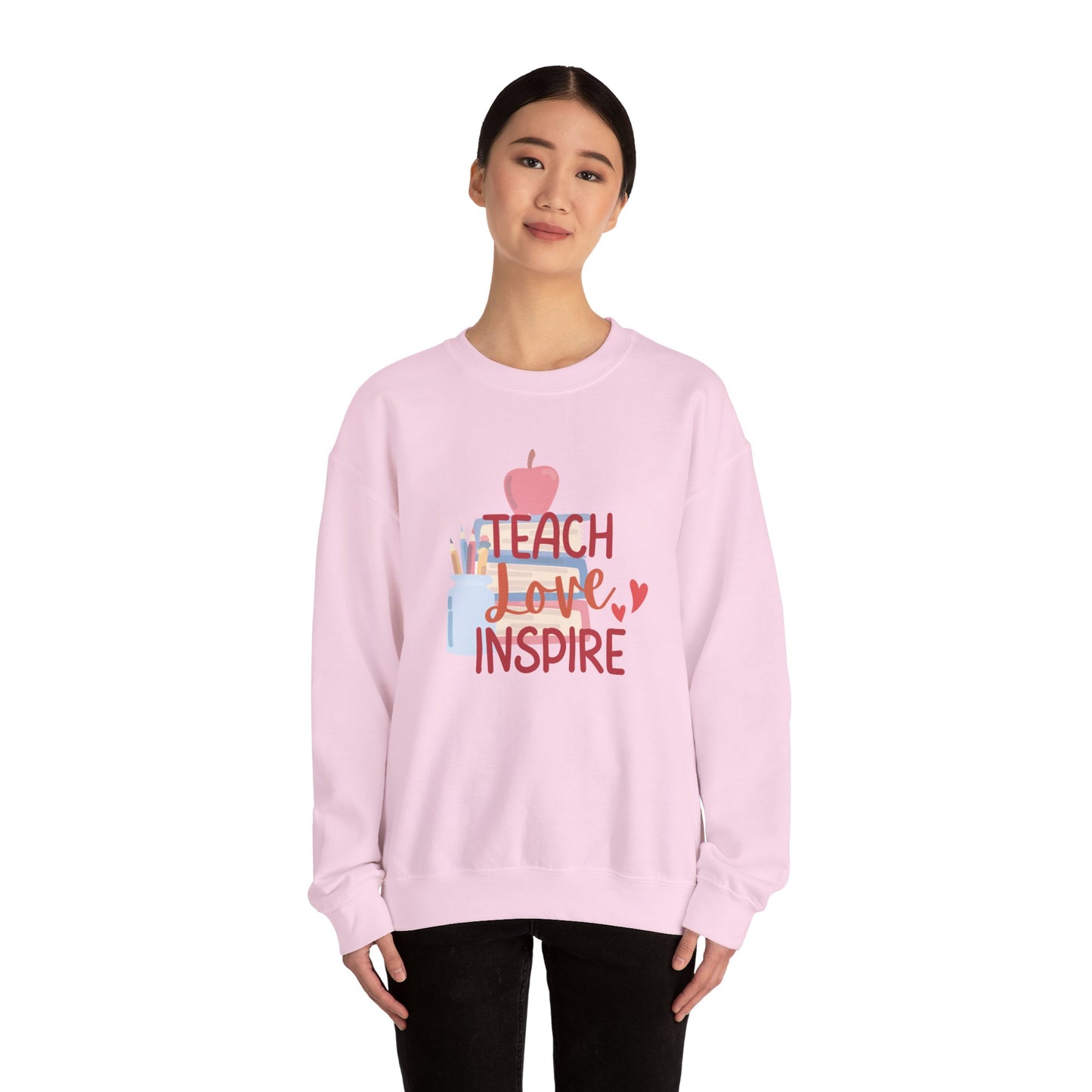 Teach, Love Inspire Unisex Heavy Blend™ Crewneck Sweatshirt