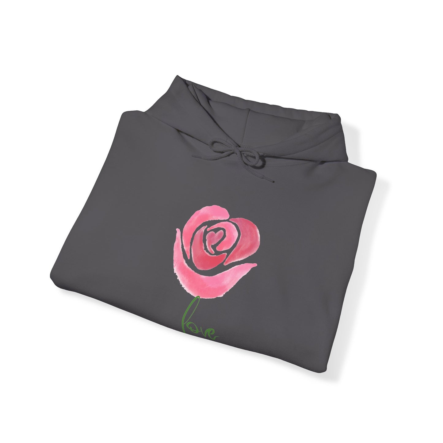 Flower Love Unisex Heavy Blend™ Hooded Sweatshirt