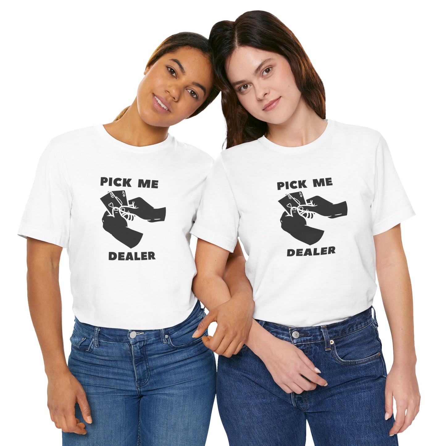 Poker/ Pick Me Dealer Unisex Jersey Short Sleeve Tee