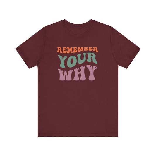 Remember Your Why Unisex Jersey Short Sleeve Tee