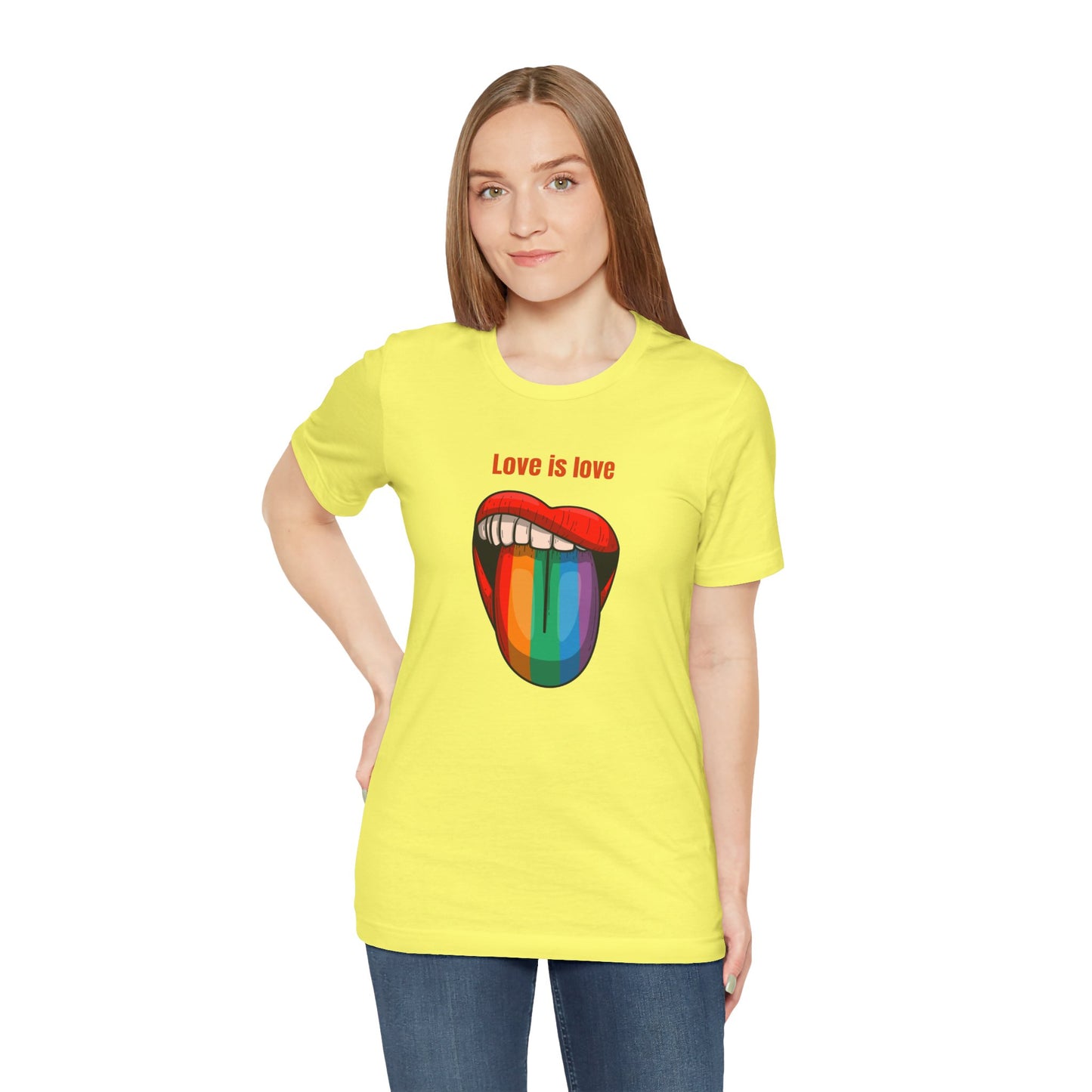 Love Is Love Unisex Jersey Short Sleeve Tee