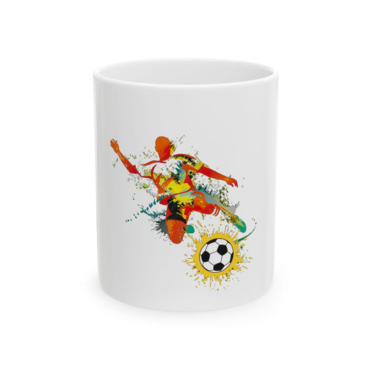 Soccer Ceramic Mug, (11oz, 15oz)