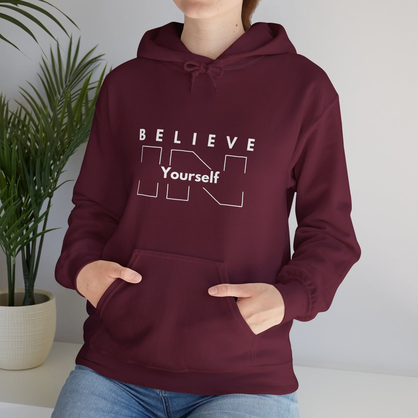 Believe In Yourself Unisex Heavy Blend™ Hooded Sweatshirt