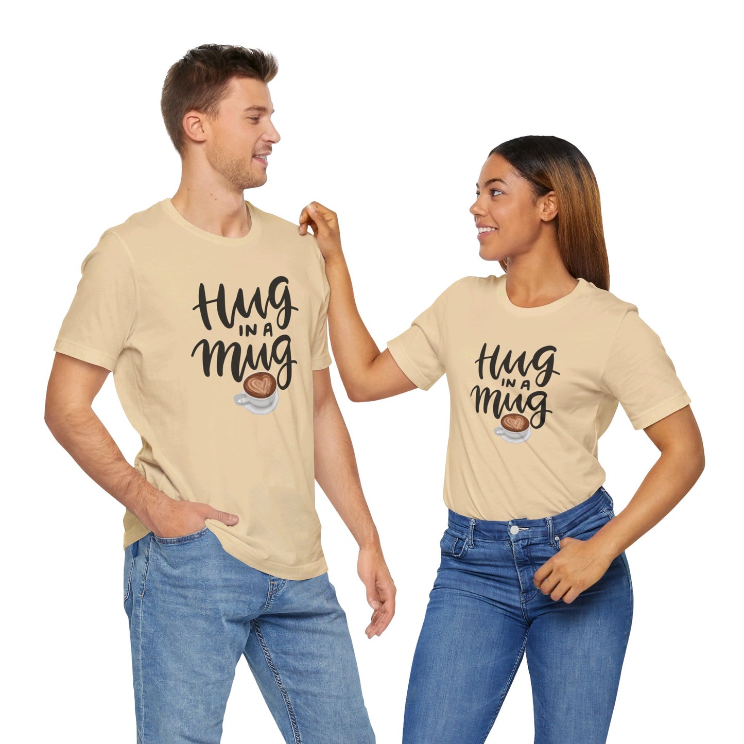 Coffee/ Hug In a Mug Unisex Jersey Short Sleeve Tee