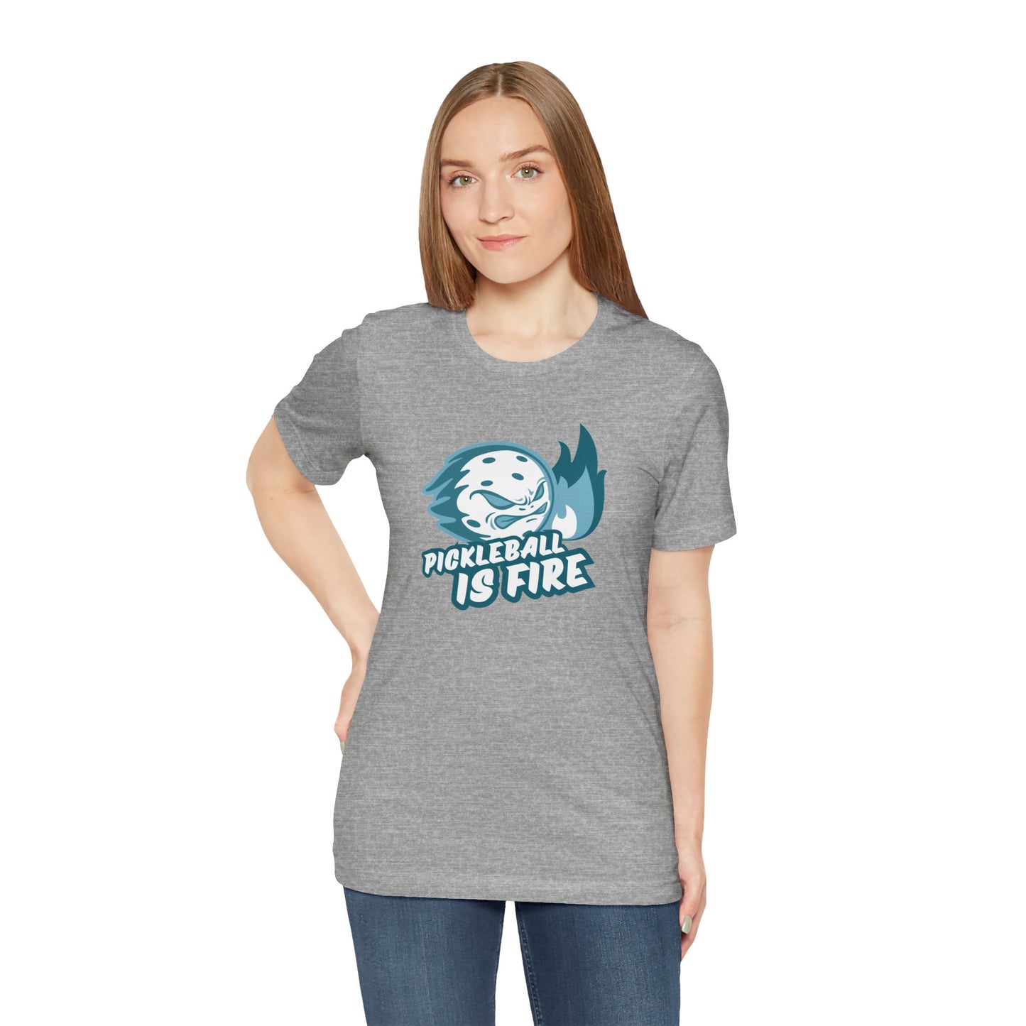 Pickleball Is Fire Unisex Jersey Short Sleeve Tee