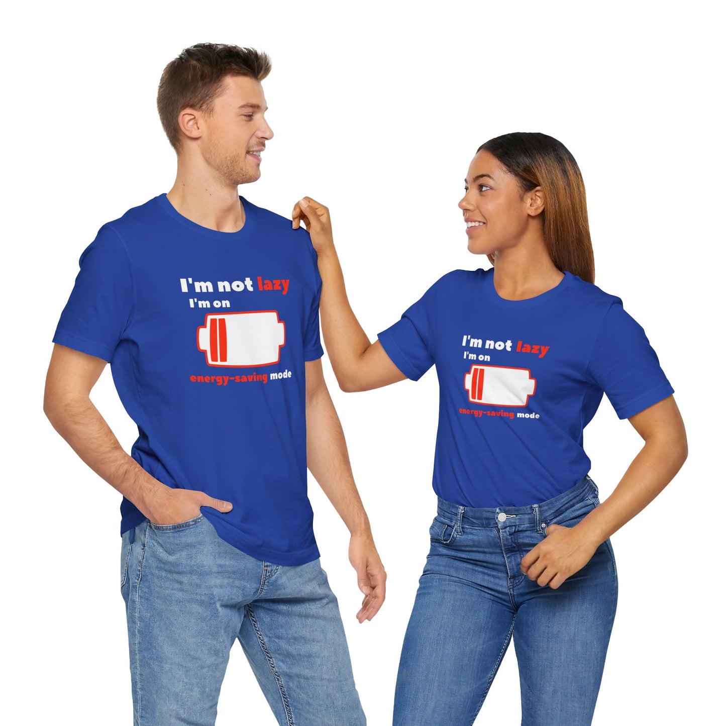 I'm Not Lazy Energy Saving Mode Unisex Softstyle T-Shirt