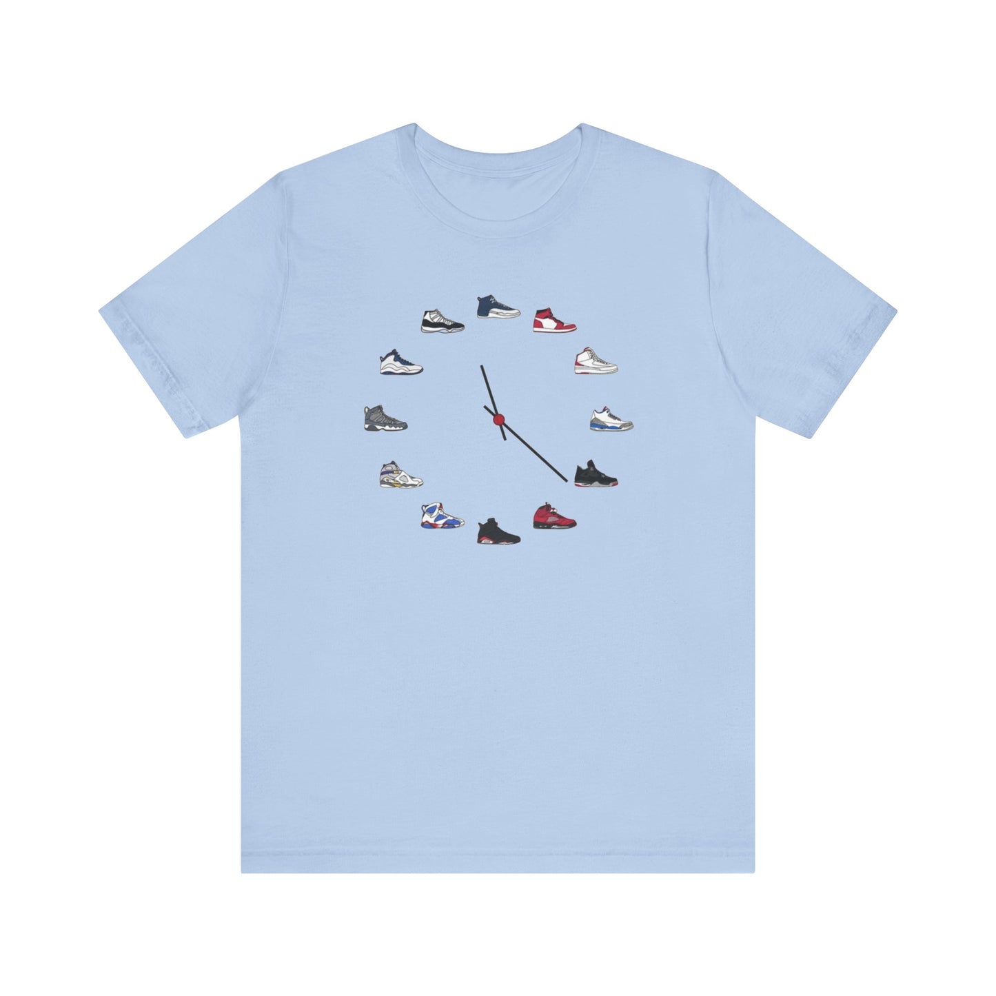 Shoe Clock Unisex Jersey Short Sleeve Tee