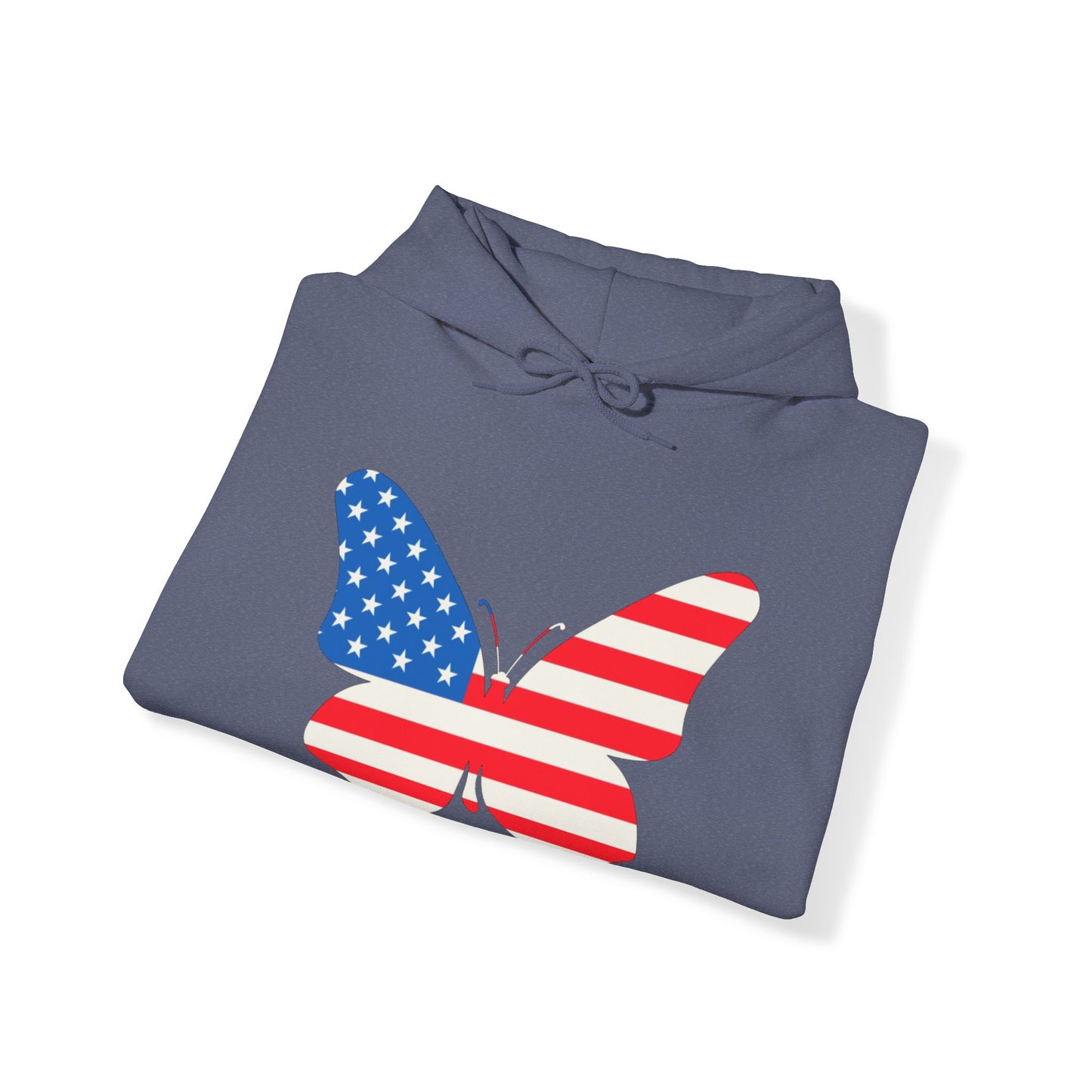 Butterfly Fourth Flag Unisex Heavy Blend™ Hooded Sweatshirt