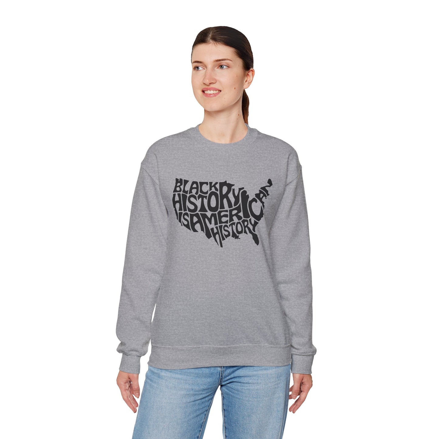 Black History Unisex Heavy Blend™ Crewneck Sweatshirt