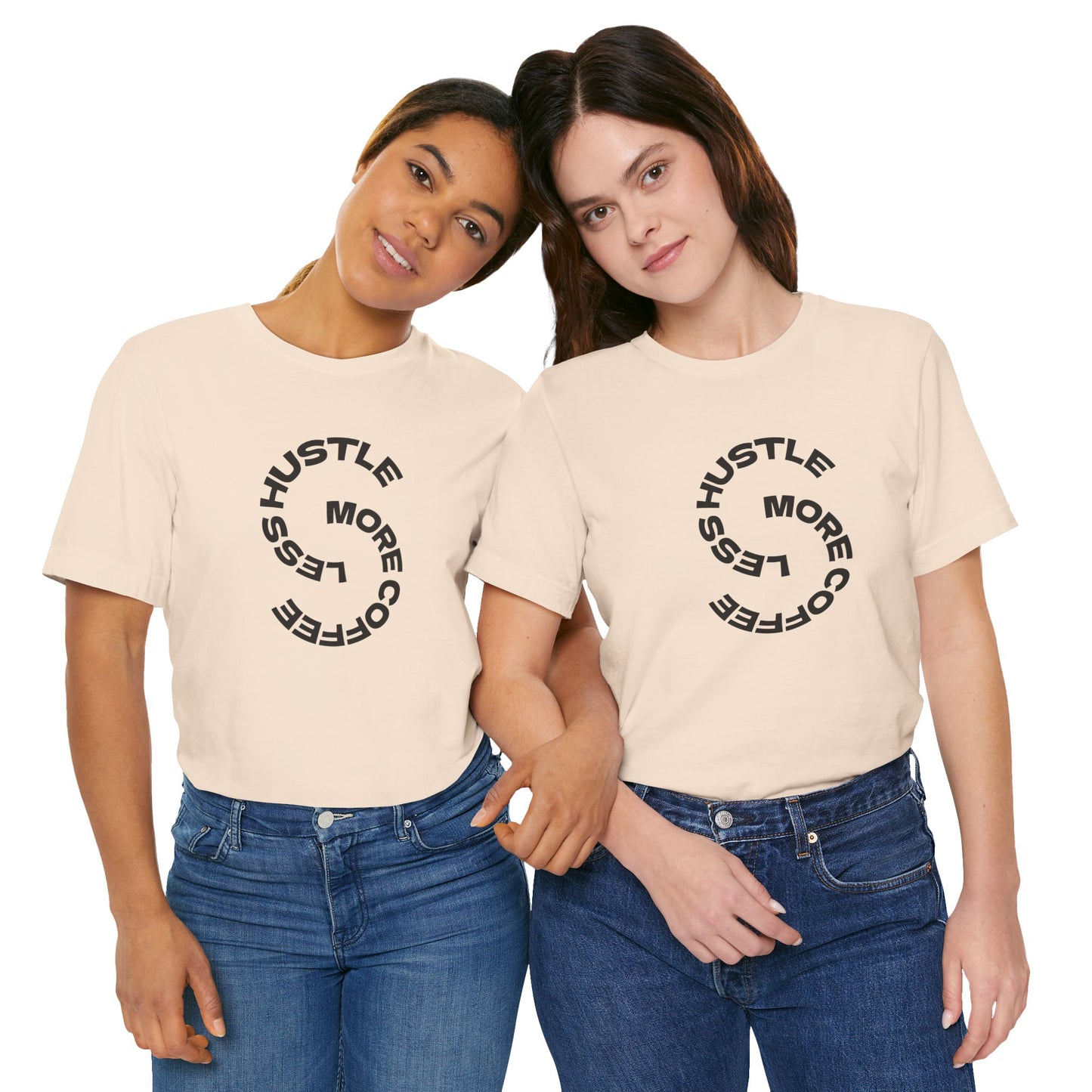 Coffee/ Less Hustle More Coffee Unisex Jersey Short Sleeve Tee