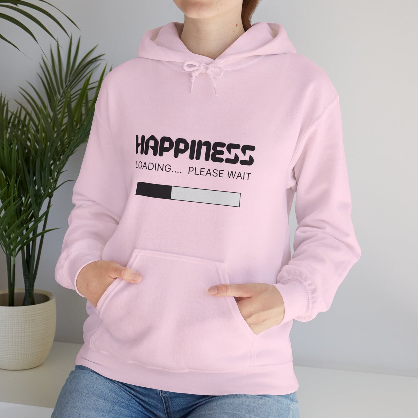 Happiness Loading Please Wait Unisex Heavy Blend™ Hooded Sweatshirt