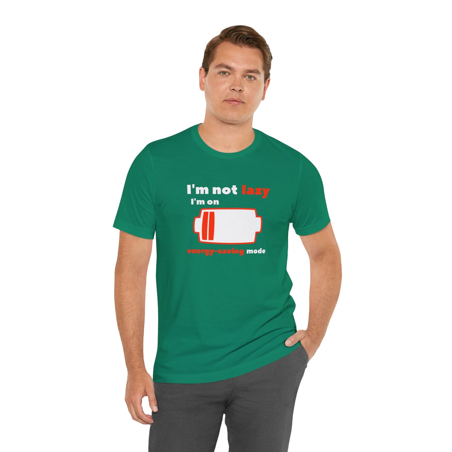 I'm Not Lazy Energy Saving Mode Unisex Softstyle T-Shirt