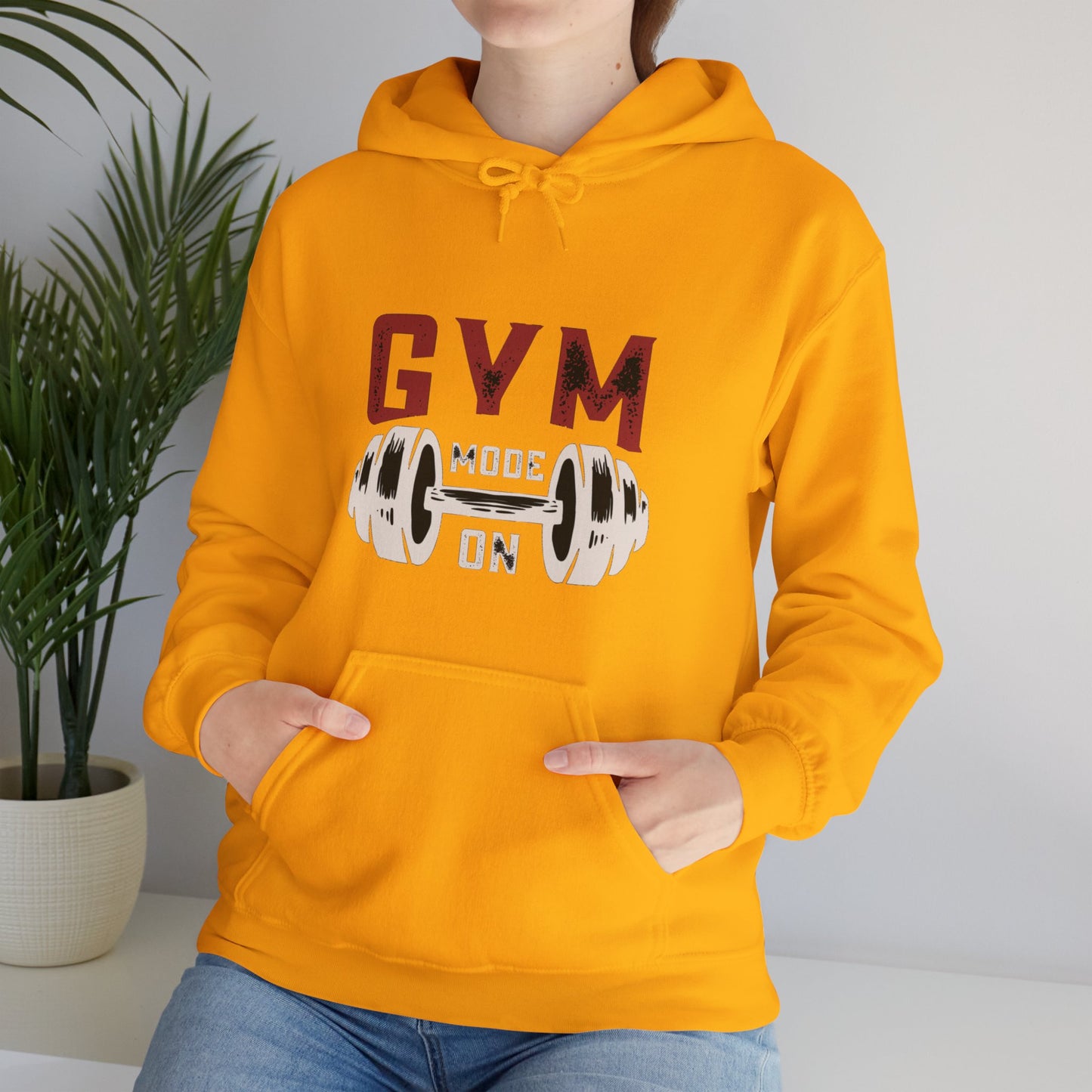 Gym Mode On Unisex Heavy Blend™ Hooded Sweatshirt