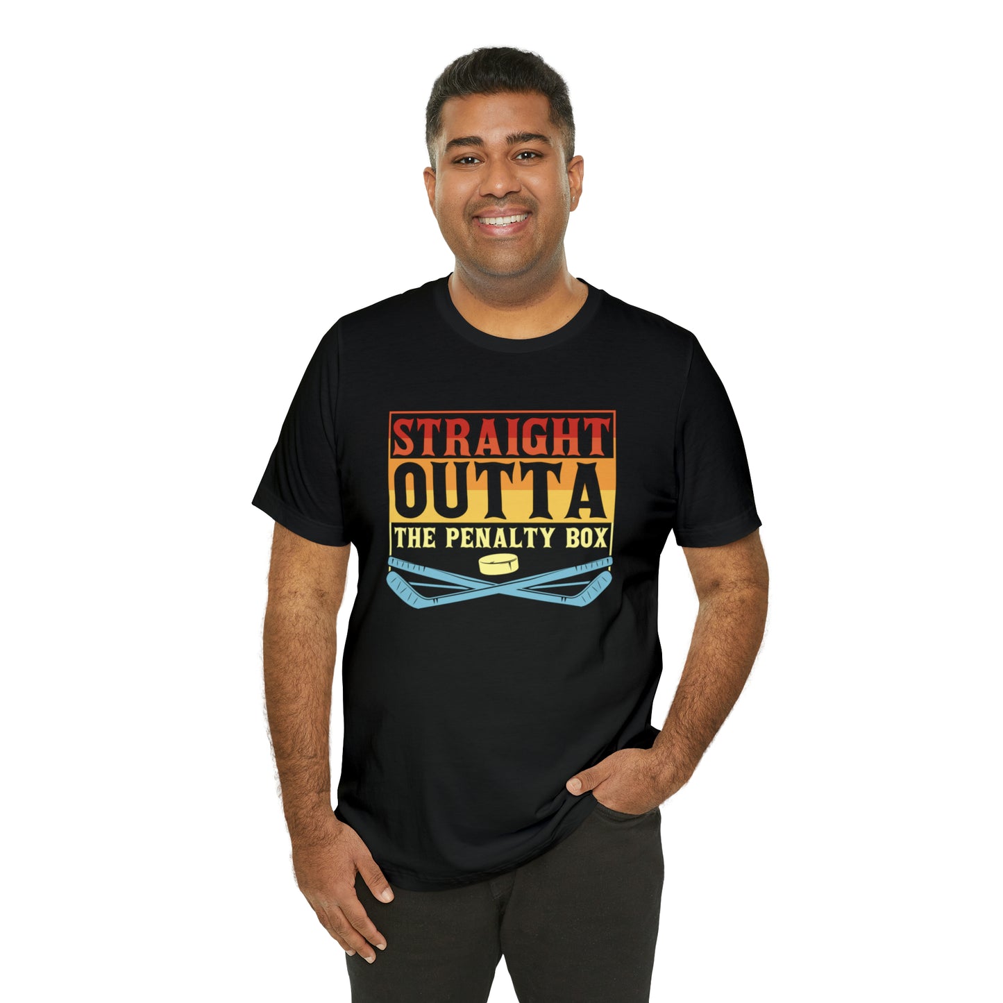 Straight Out The penalty Box Unisex Jersey Short Sleeve Tee