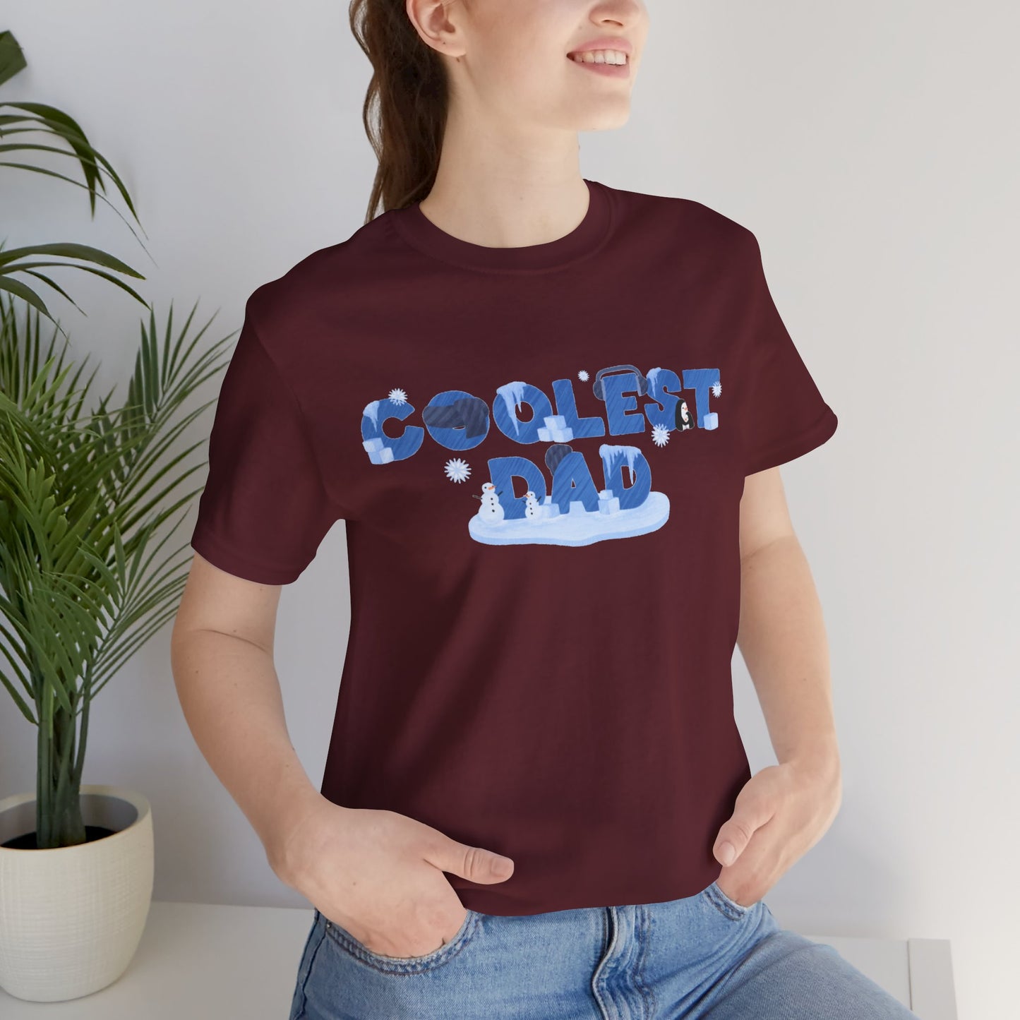 Dad/ Coolest Dad Unisex Jersey Short Sleeve Tee