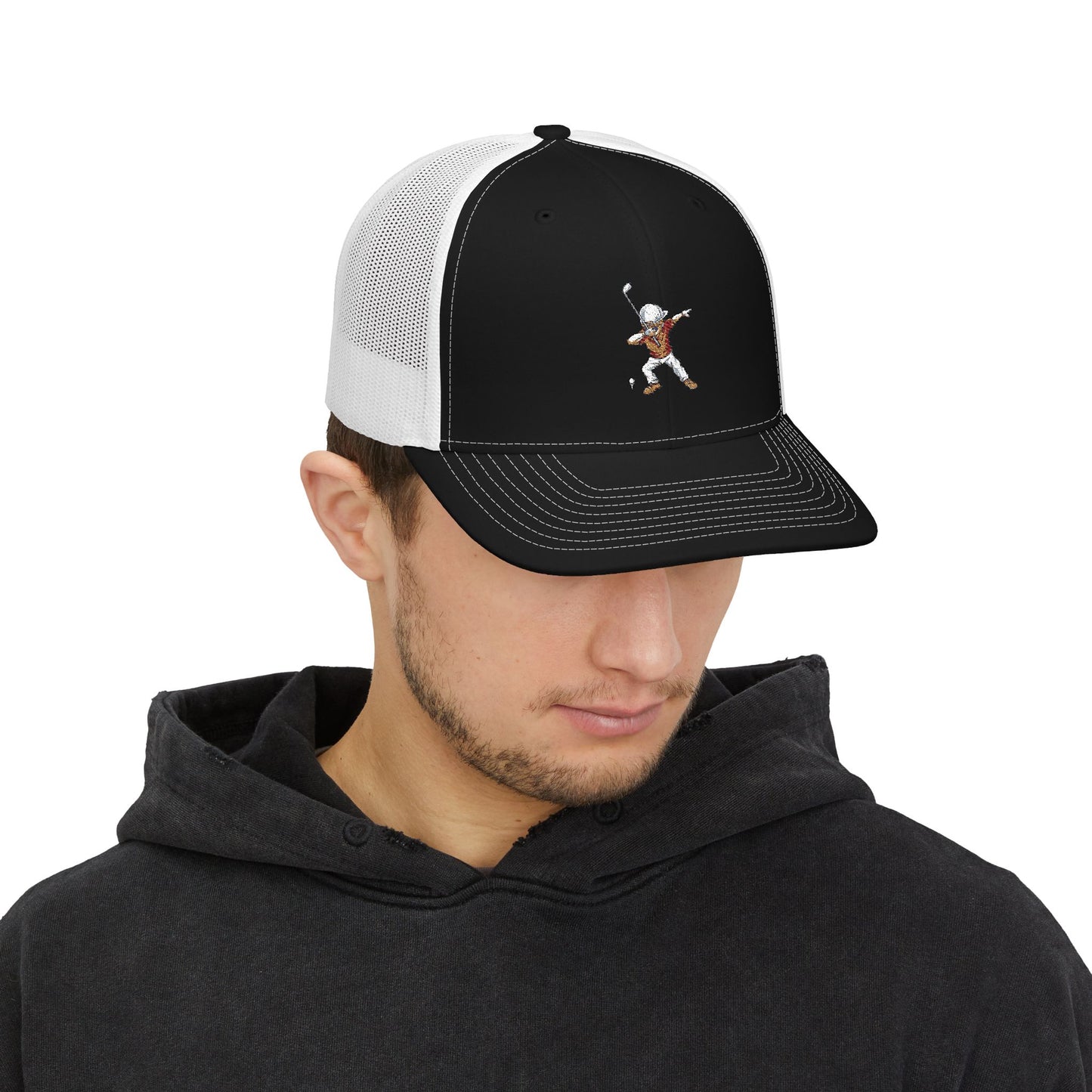 Golf Guy Snapback Trucker Cap (Embroidery)