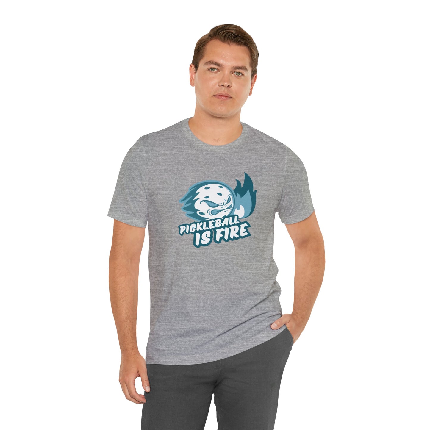 Pickleball Is Fire Unisex Jersey Short Sleeve Tee