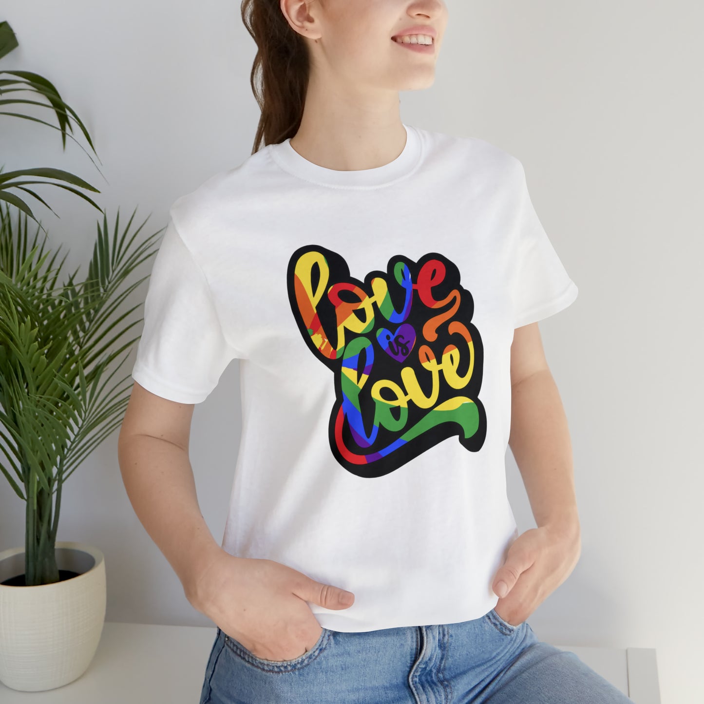 Love Is Love Unisex Jersey Short Sleeve Tee