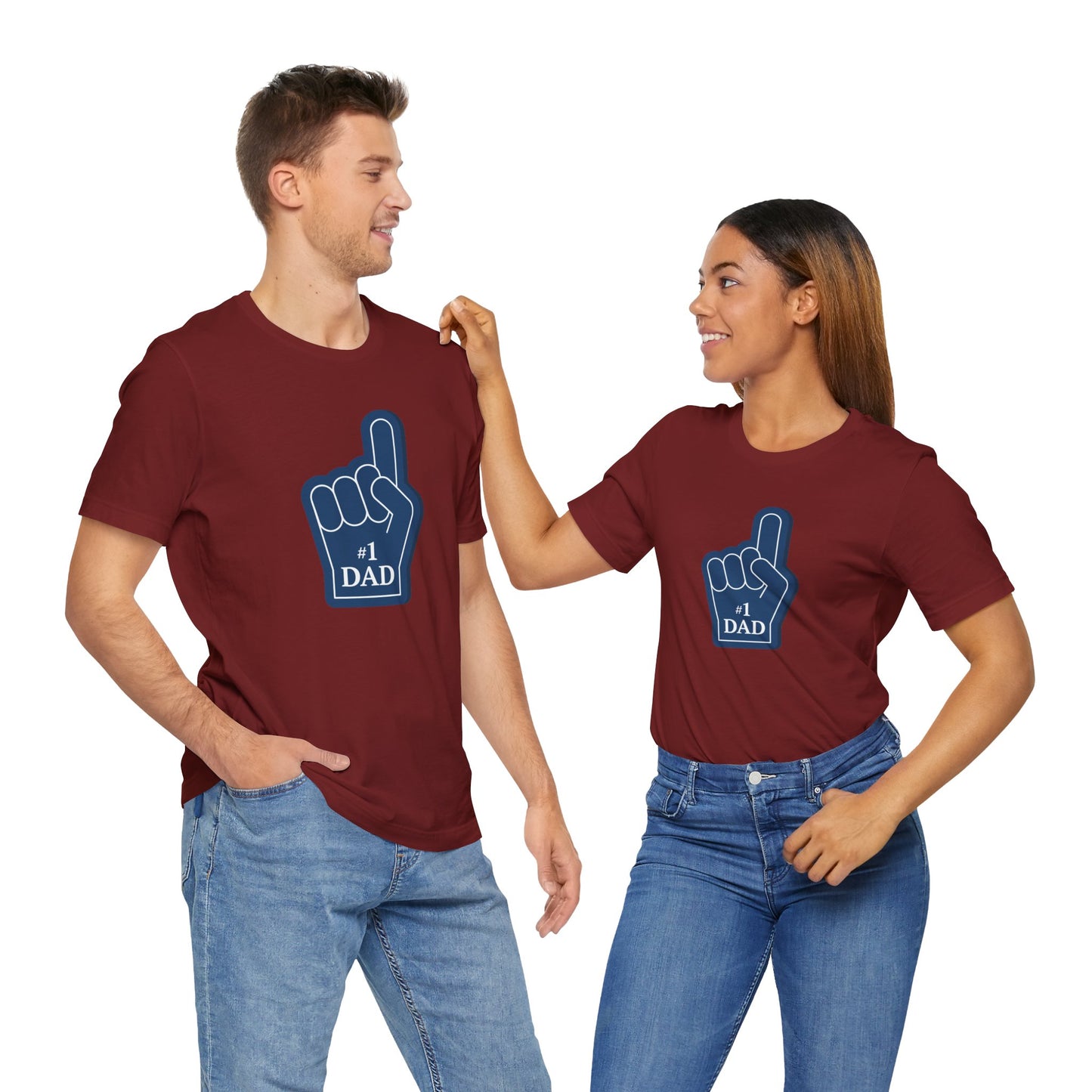 #1 Dad Unisex Jersey Short Sleeve Tee