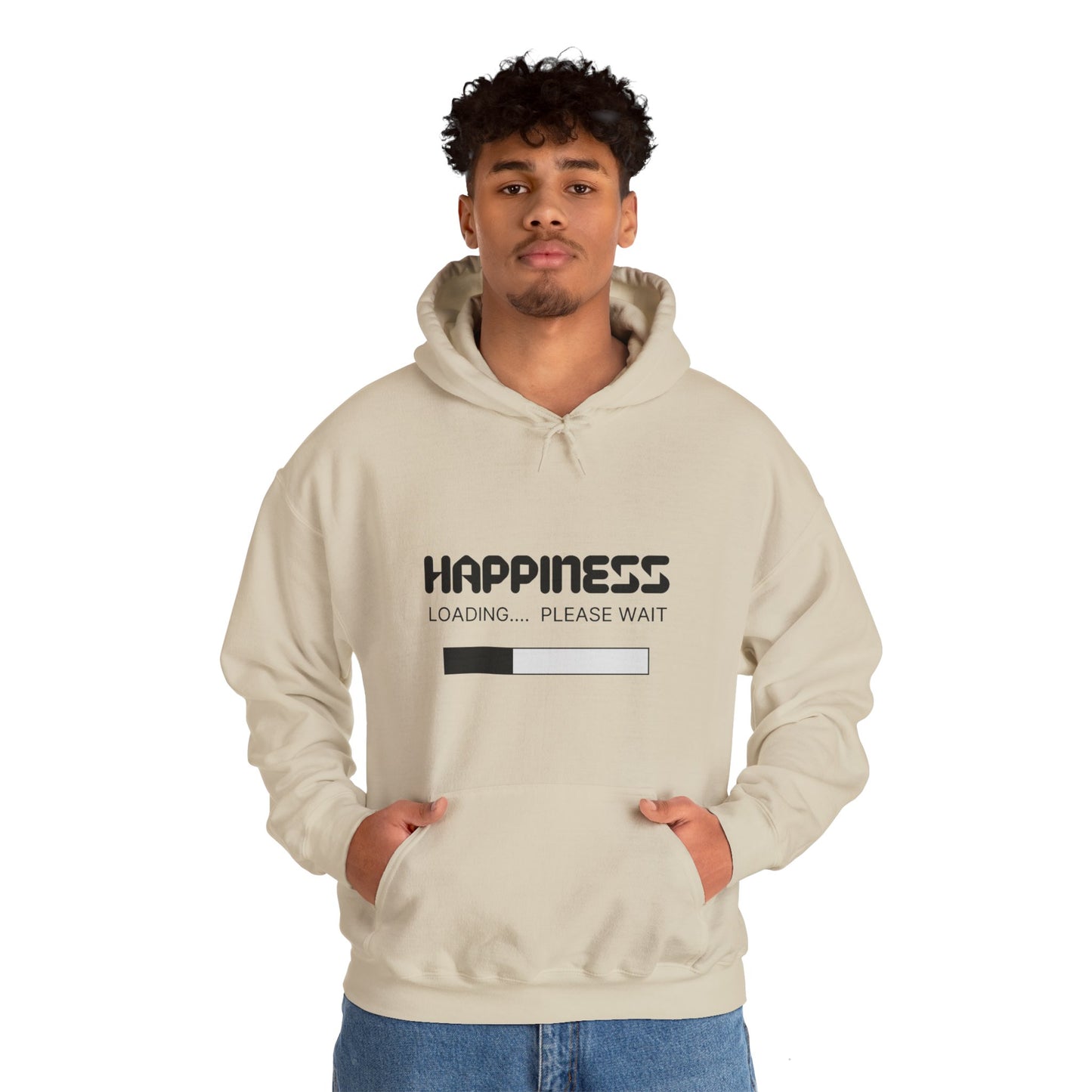 Happiness Loading Please Wait Unisex Heavy Blend™ Hooded Sweatshirt