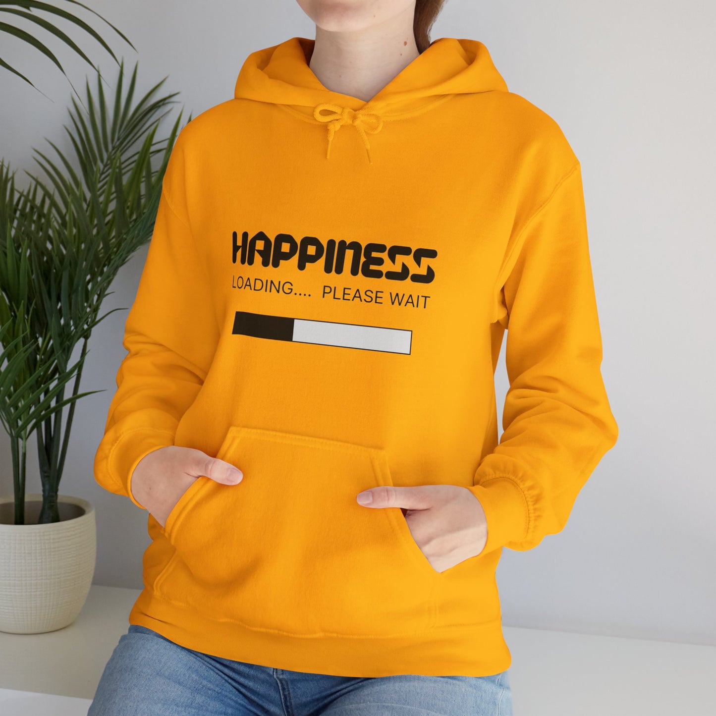 Happiness Loading Please Wait Unisex Heavy Blend™ Hooded Sweatshirt