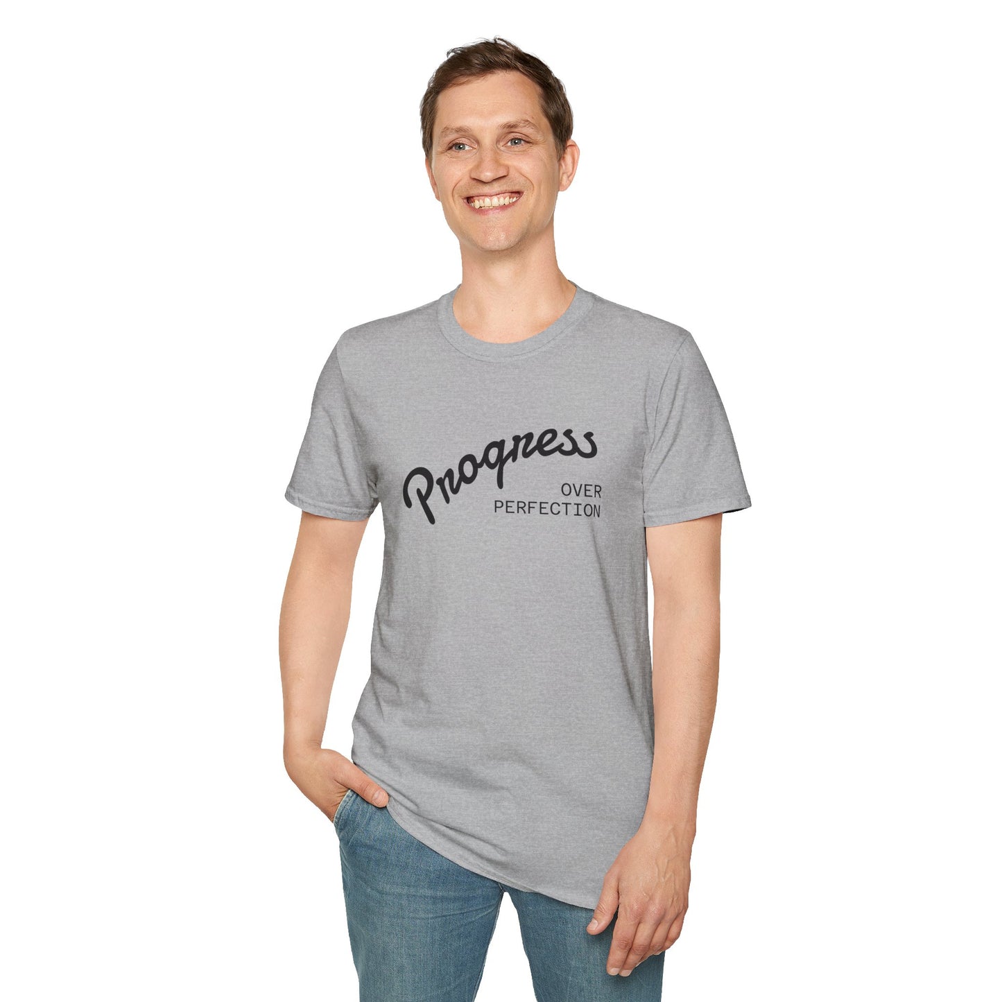 Progress Over Perfection Unisex Softstyle T-Shirt