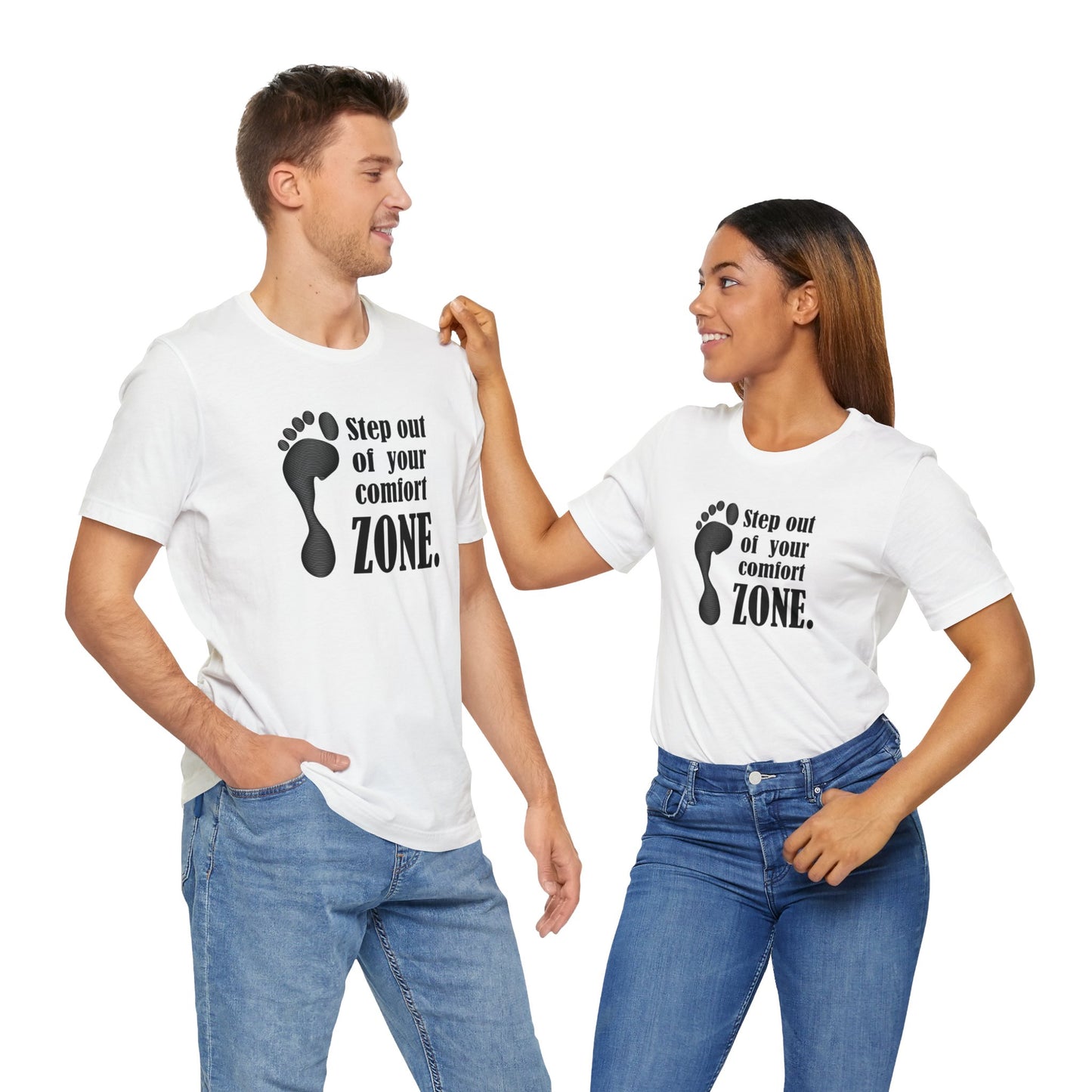 Step Out Your Comfort Zone Unisex Jersey Short Sleeve Tee