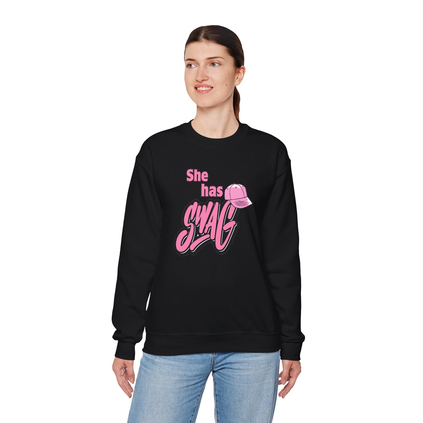 She Has Swag Unisex Heavy Blend™ Crewneck Sweatshirt