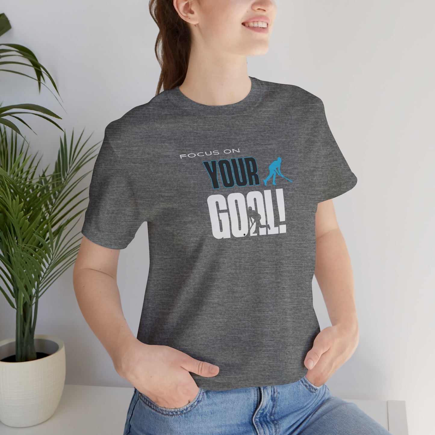 Focus On Your Goal Unisex Jersey Short Sleeve Tee