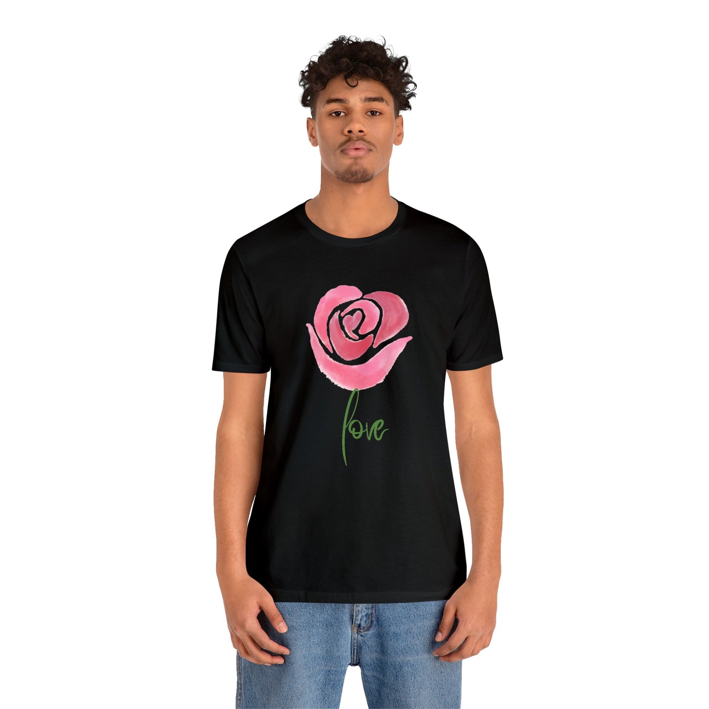 Flower Love Unisex Jersey Short Sleeve Tee