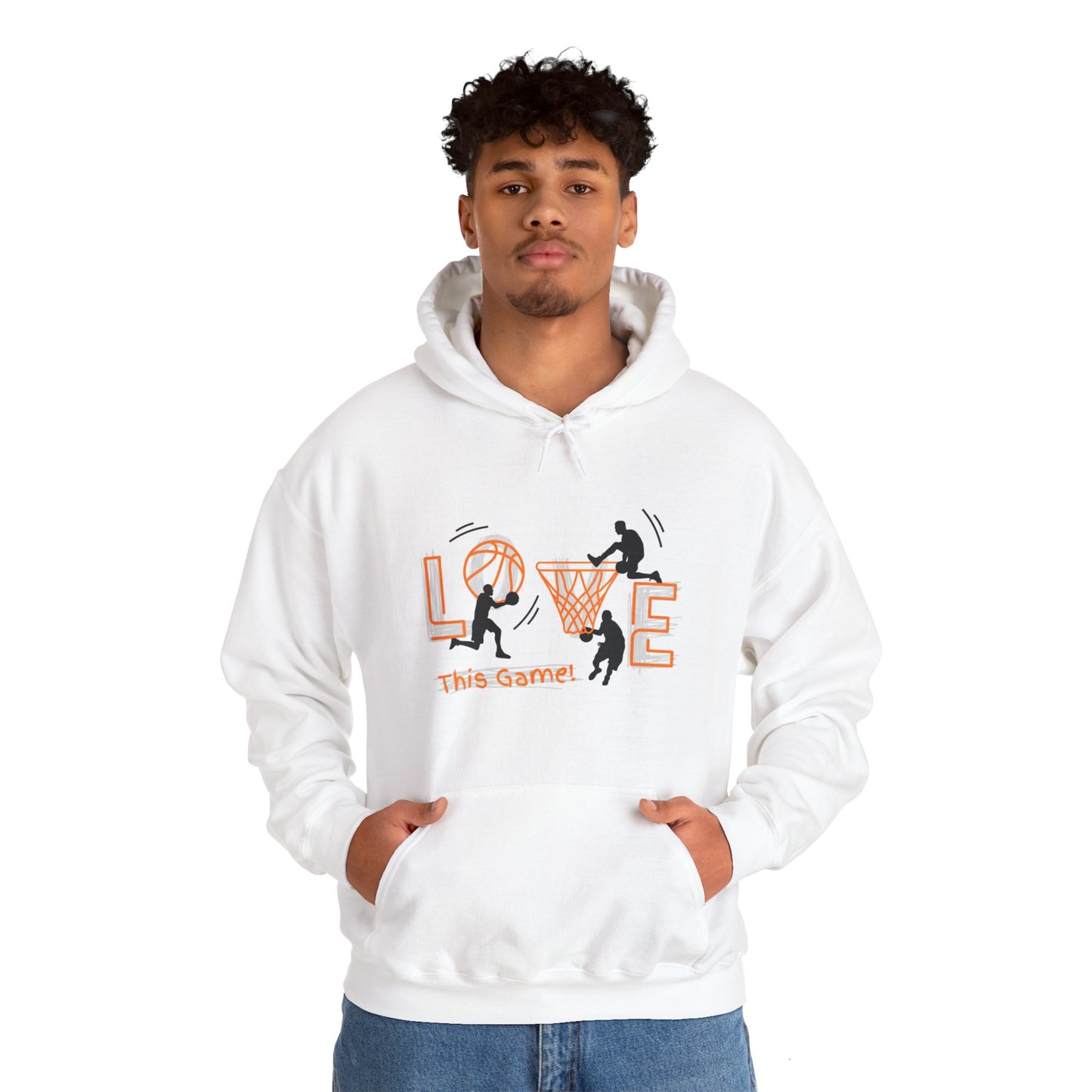 Basketball Love the Game Unisex Heavy Blend™ Hooded Sweatshirt