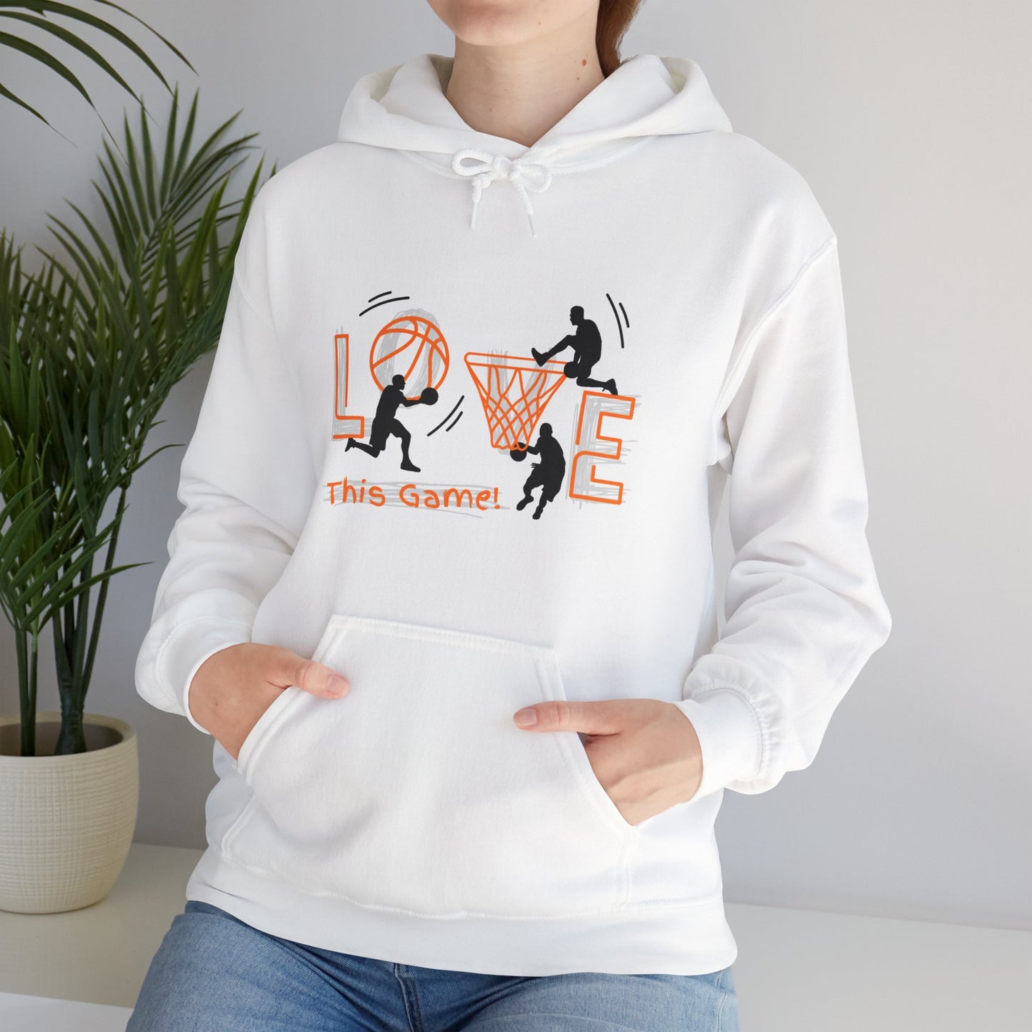 Basketball Love the Game Unisex Heavy Blend™ Hooded Sweatshirt