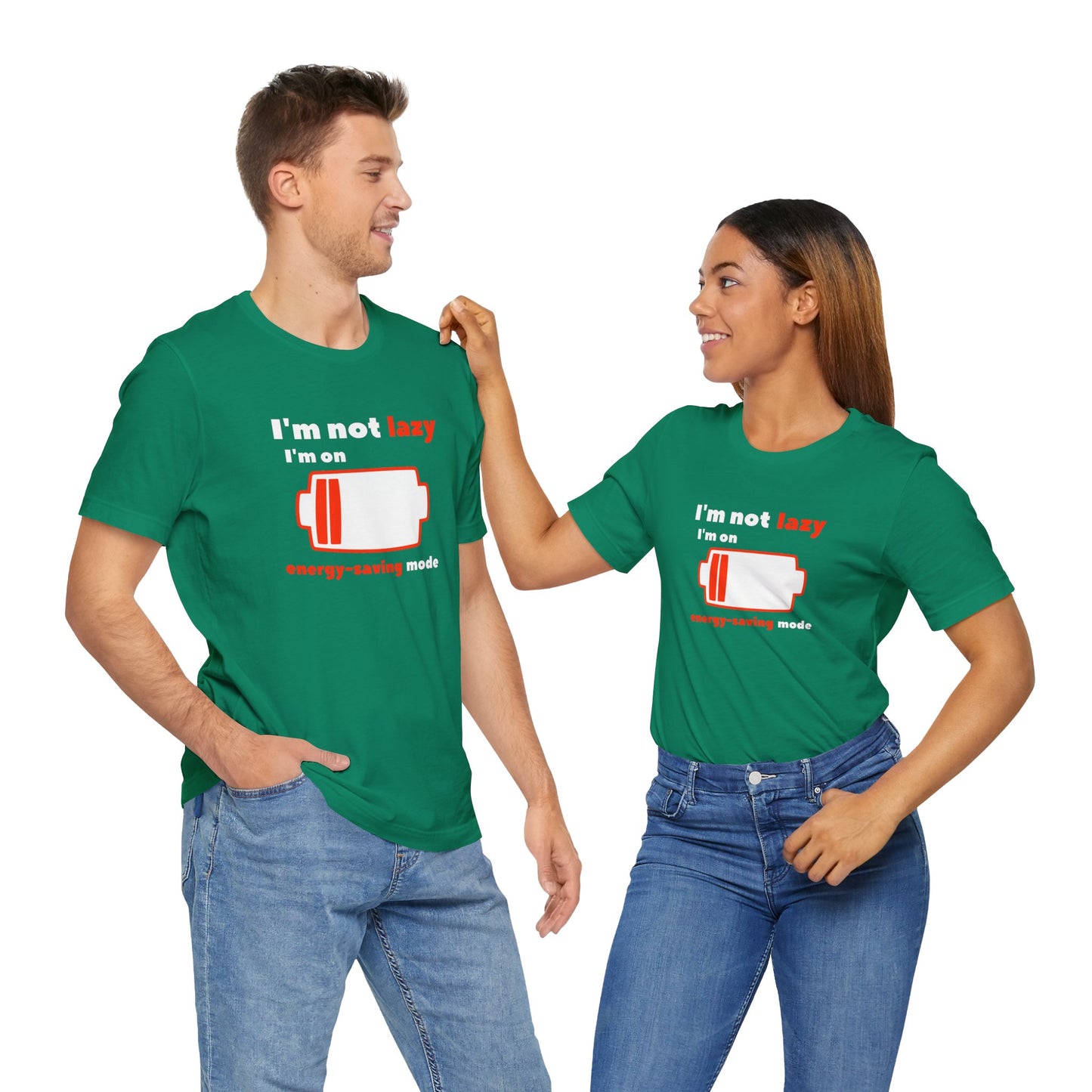I'm Not Lazy Energy Saving Mode Unisex Softstyle T-Shirt