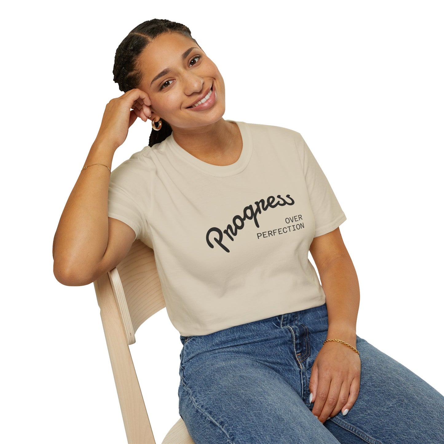 Progress Over Perfection Unisex Softstyle T-Shirt