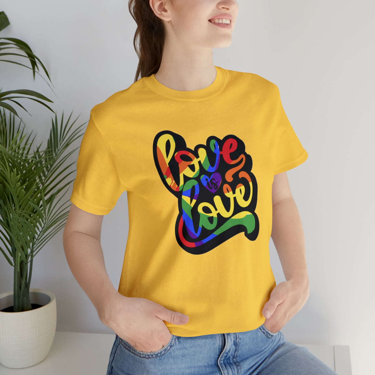 Love Is Love Unisex Jersey Short Sleeve Tee