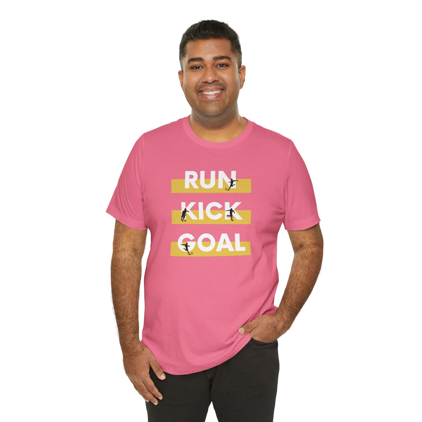 Soccer\ Run Kick Goal Unisex Jersey Short Sleeve Tee