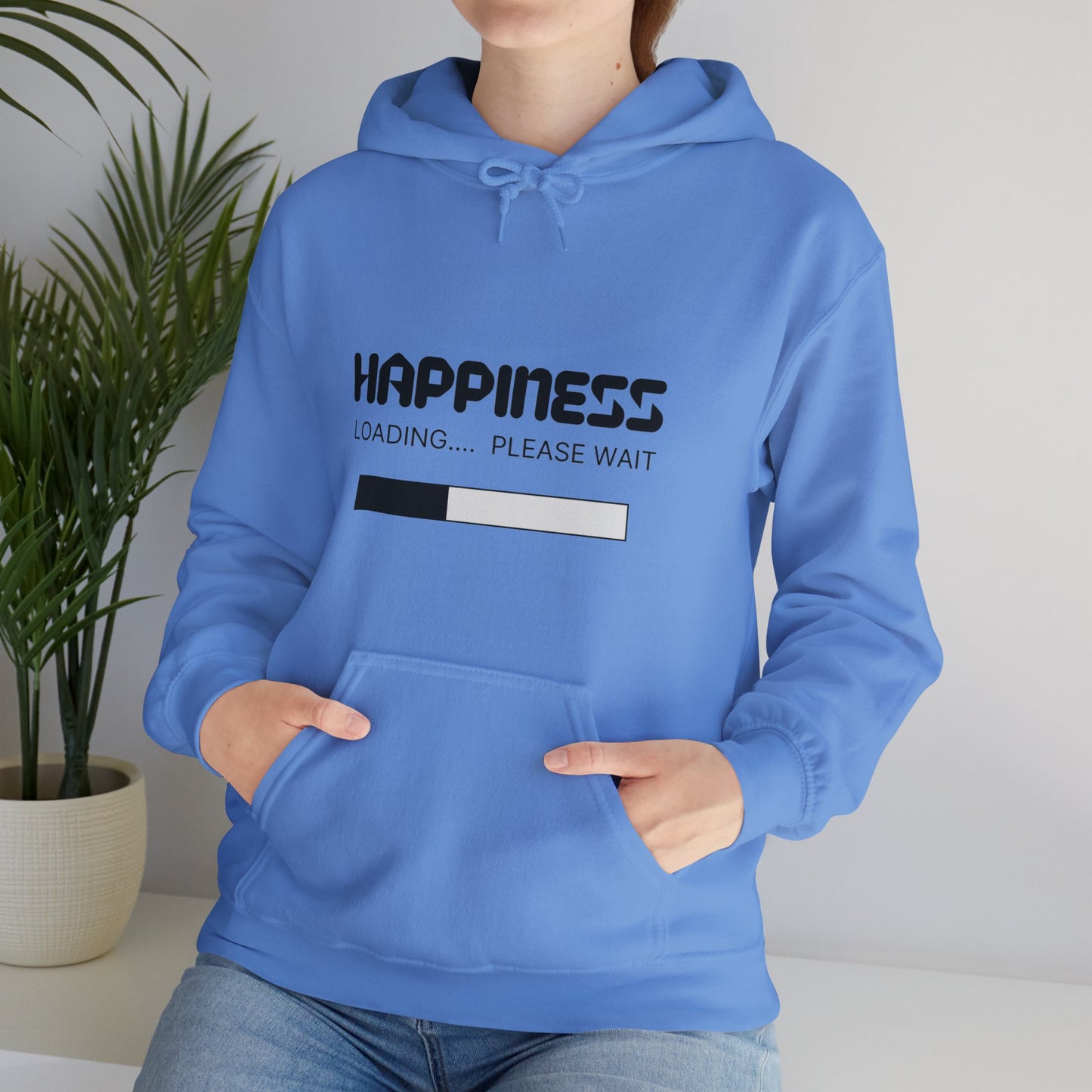 Happiness Loading Please Wait Unisex Heavy Blend™ Hooded Sweatshirt