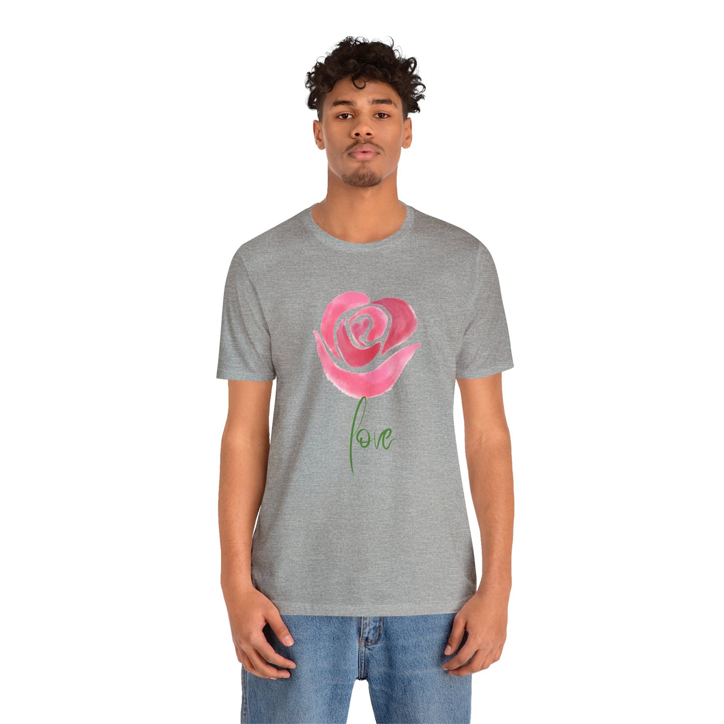 Flower Love Unisex Jersey Short Sleeve Tee