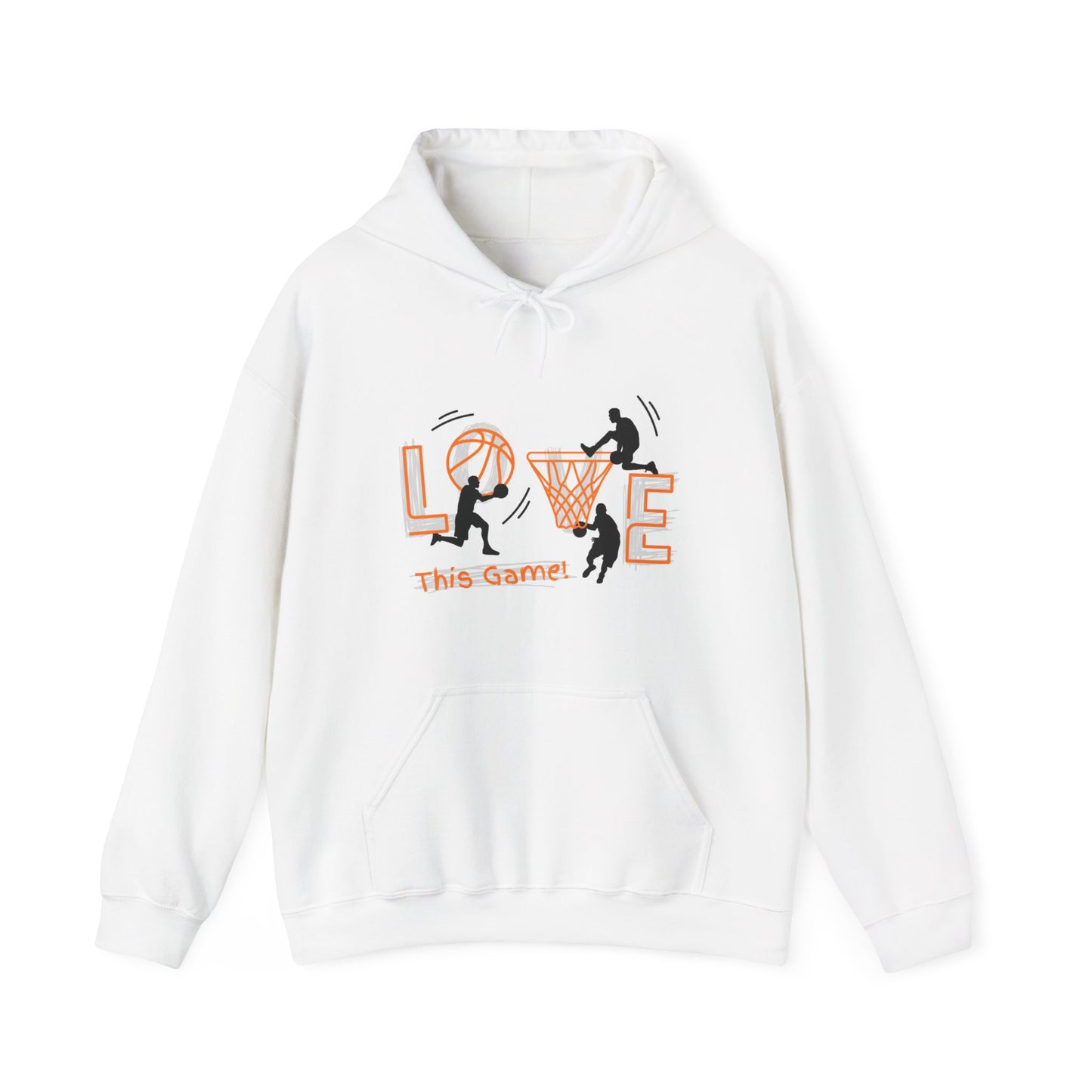 Basketball Love the Game Unisex Heavy Blend™ Hooded Sweatshirt