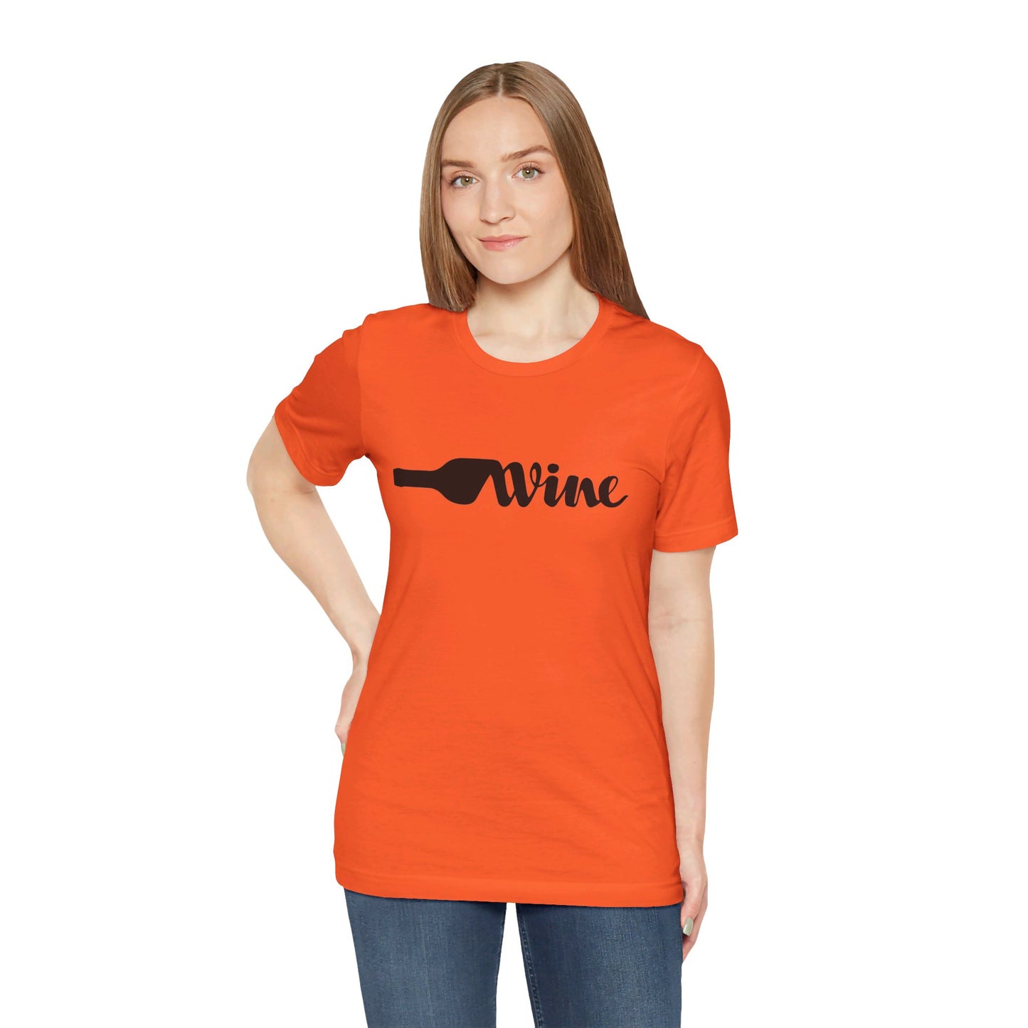 Wine Unisex Jersey Short Sleeve Tee