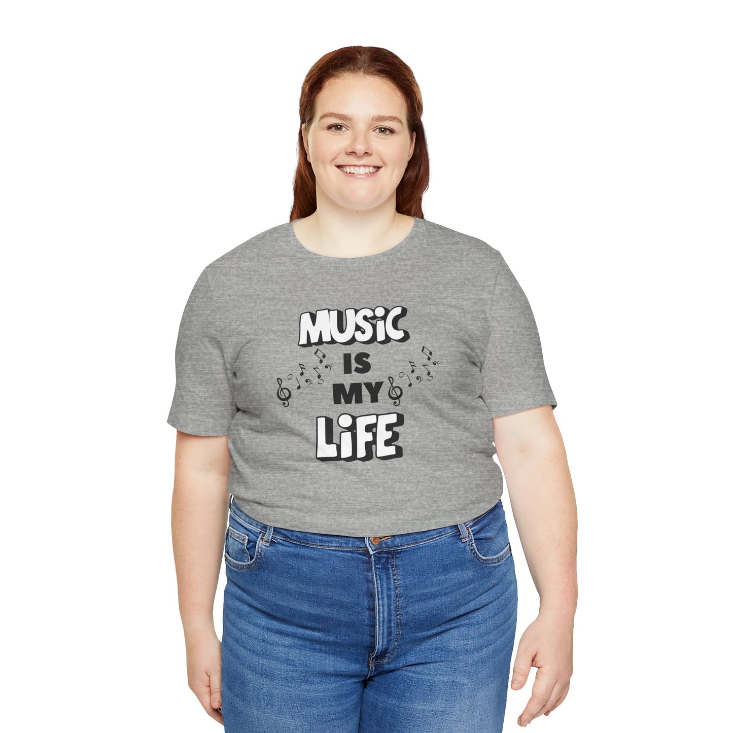 Music is My Life Unisex Jersey Short Sleeve Tee