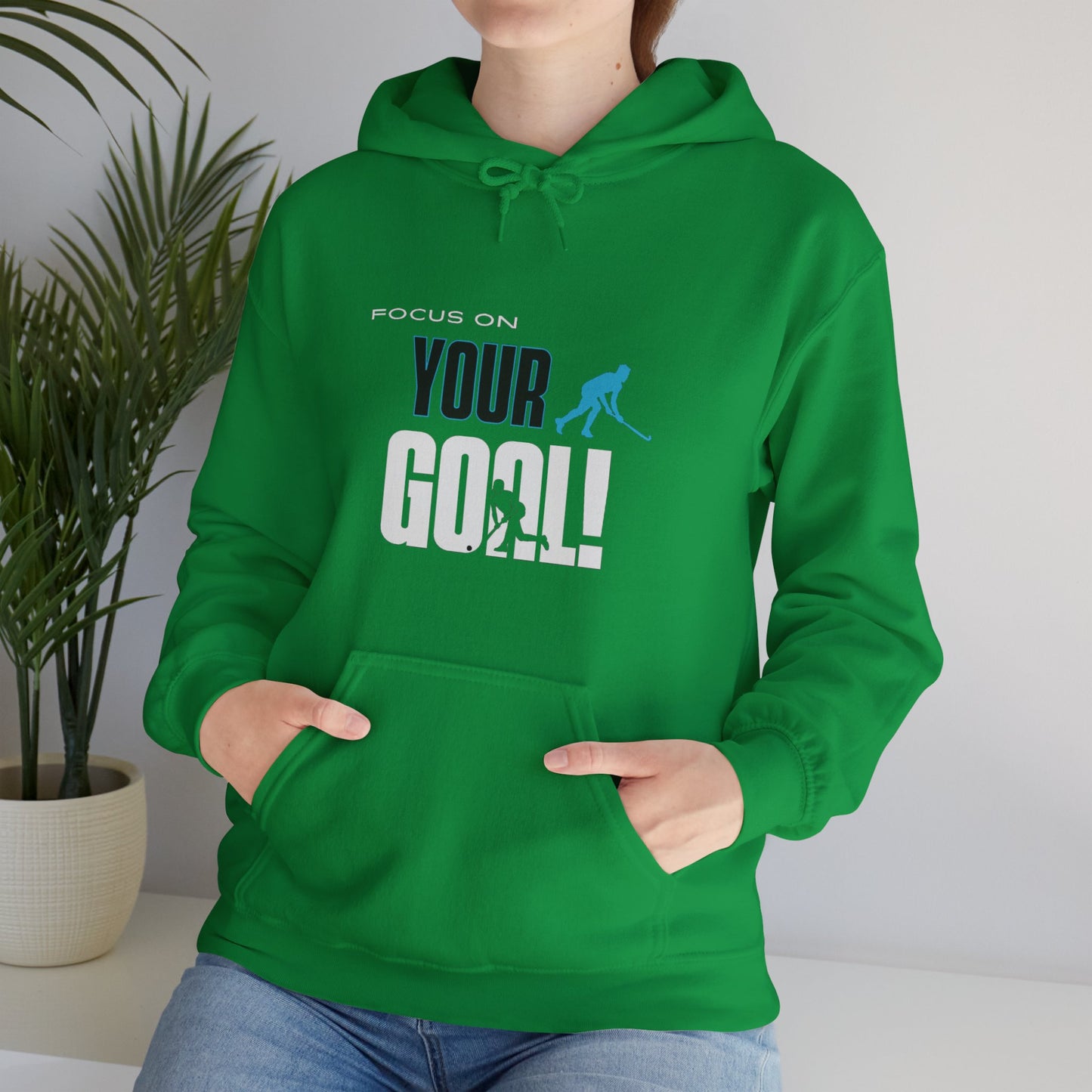 Focus On Your Goal Unisex Heavy Blend™ Hooded Sweatshirt