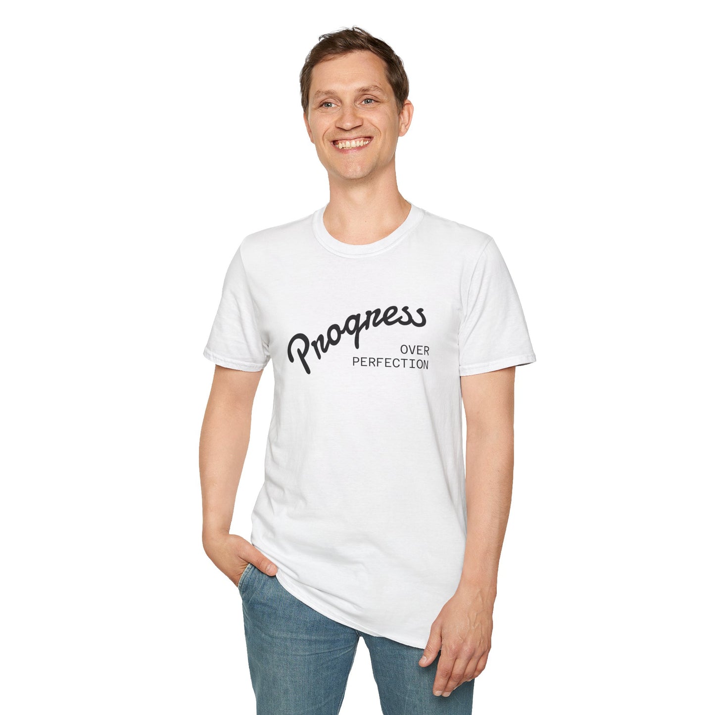 Progress Over Perfection Unisex Softstyle T-Shirt