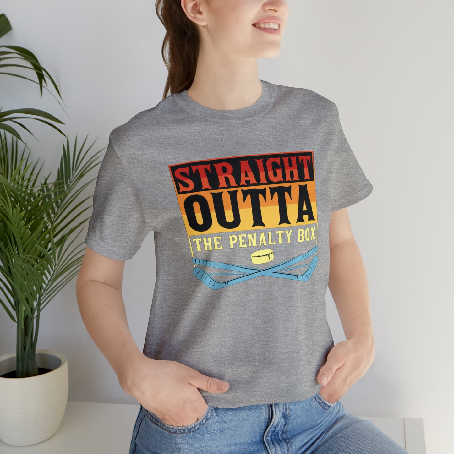 Straight Out The penalty Box Unisex Jersey Short Sleeve Tee