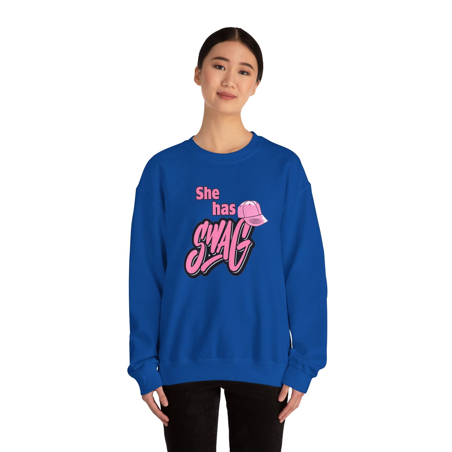 She Has Swag Unisex Heavy Blend™ Crewneck Sweatshirt