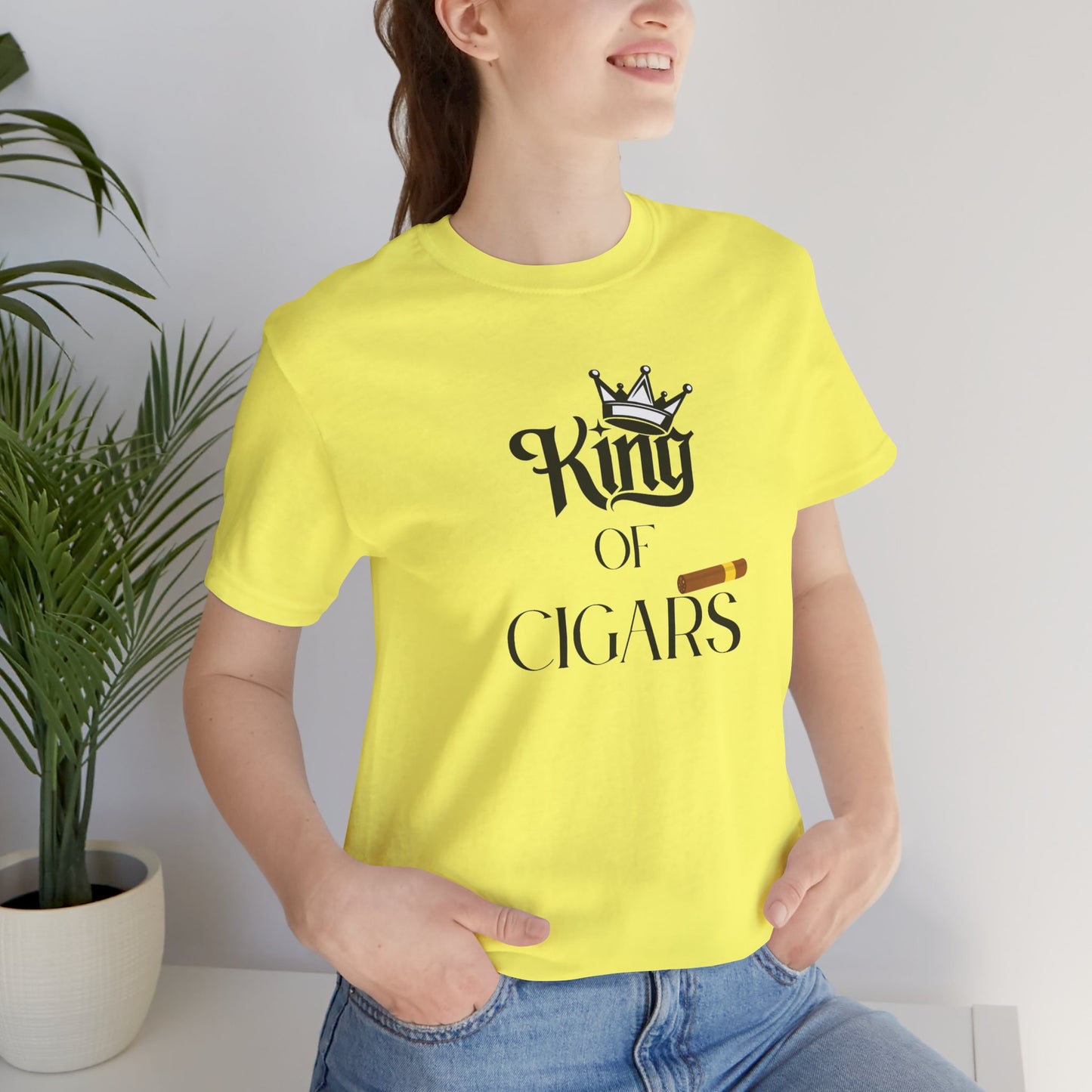 Cigars/ King of Cigars Unisex Jersey Short Sleeve Tee