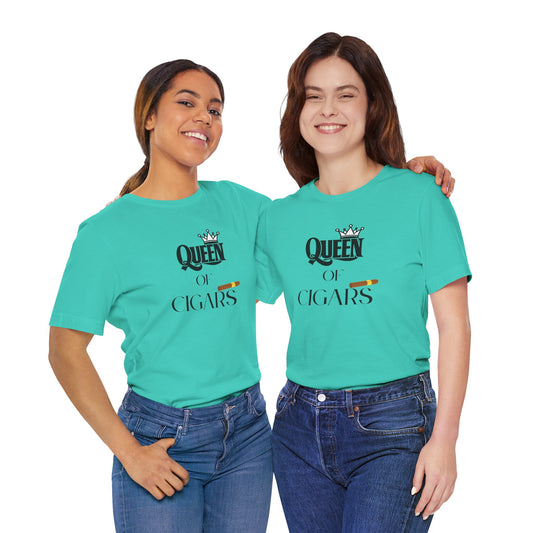 Cigars/ Queen of Cigars Unisex Jersey Short Sleeve Tee