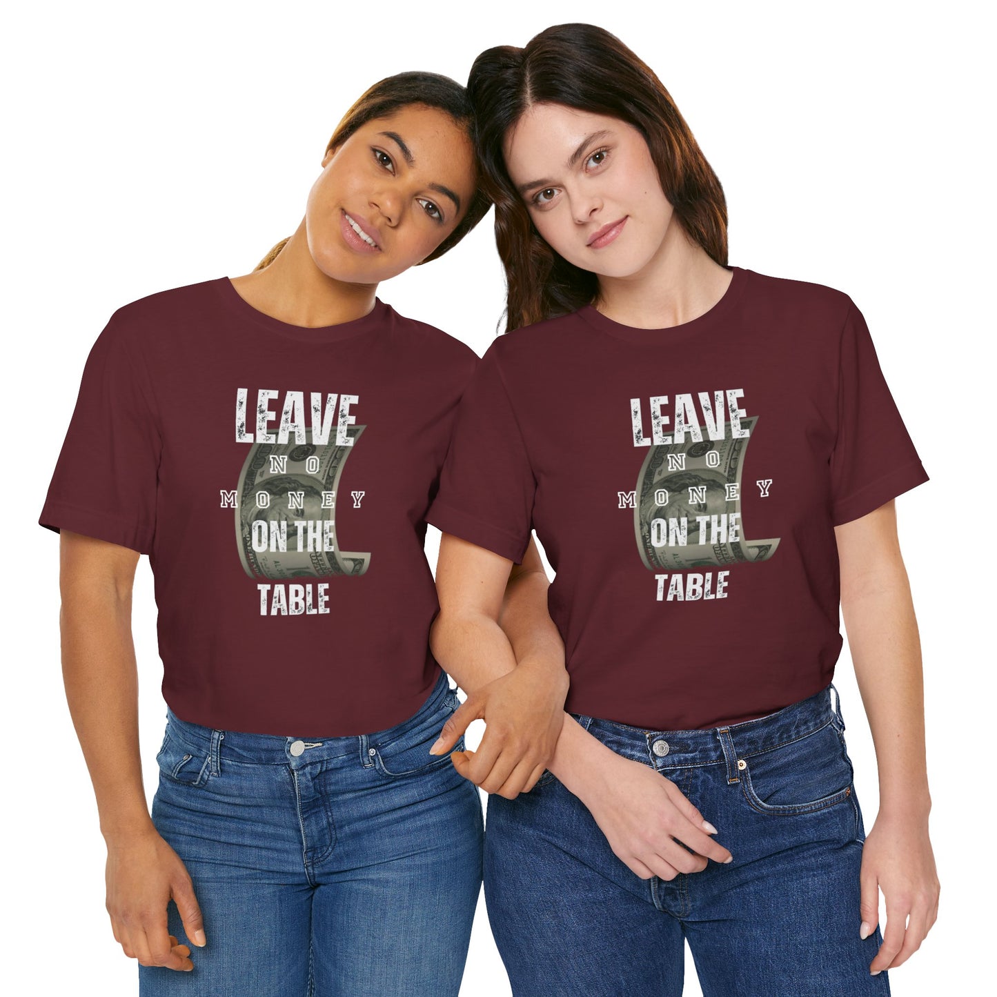 Poker/ Leave No Money on The Table Unisex Jersey Short Sleeve Tee