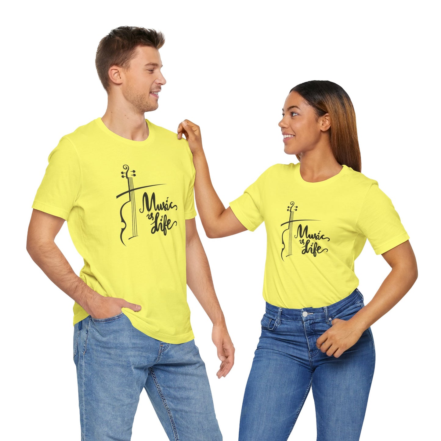 Music Is Life Unisex Jersey Short Sleeve Tee